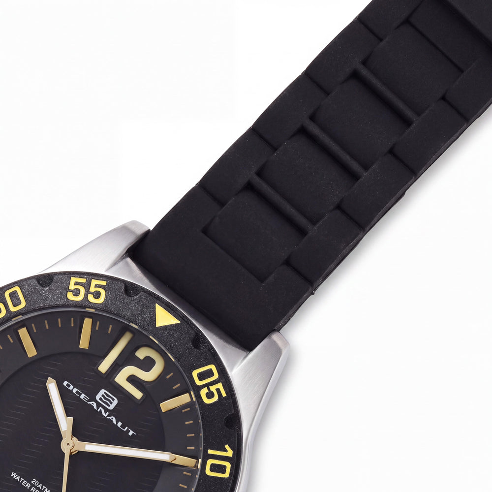 Oceanaut OC2810 Aqua One Women's 40mm Stainless Steel Case Black Dial Water Resistant Quartz Movement Watch