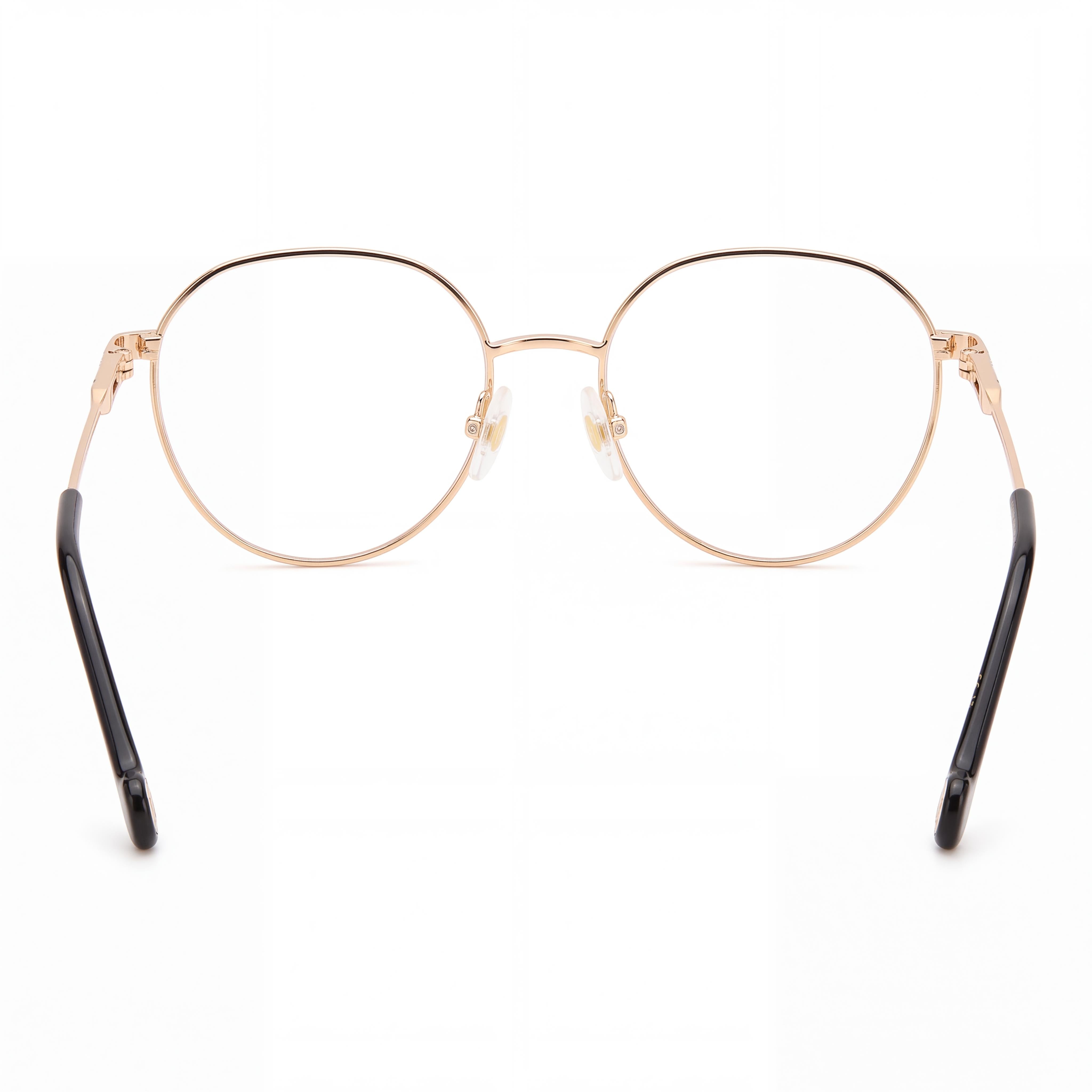 Carolina Herrera Modern Women's Eyewear with Rose Gold Metal Frame and Polycarbonate Lenses, 54mm, Photo 4
