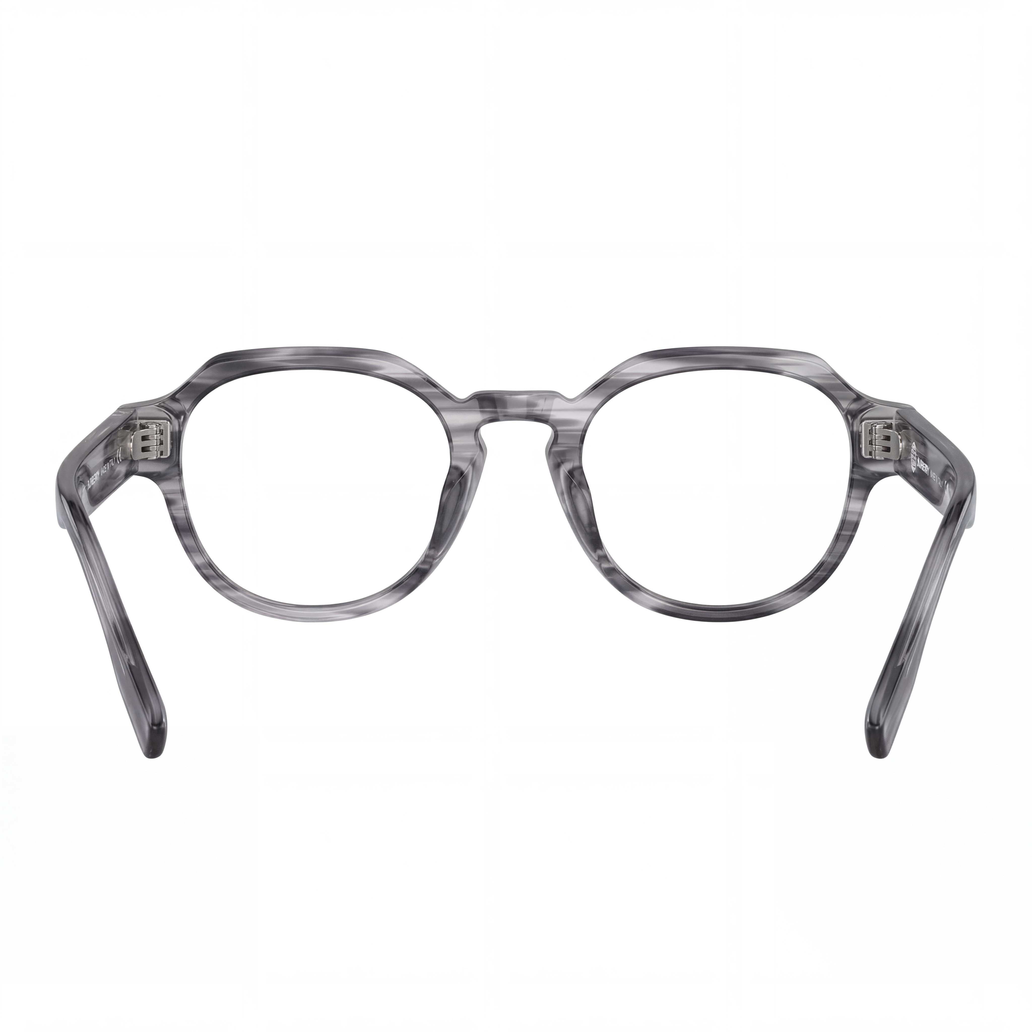 BURBERRY Men's Eyeglasses Frames for Prescription Lenses, Showcasing a Striped Gray Frame Finish, Photo 2
