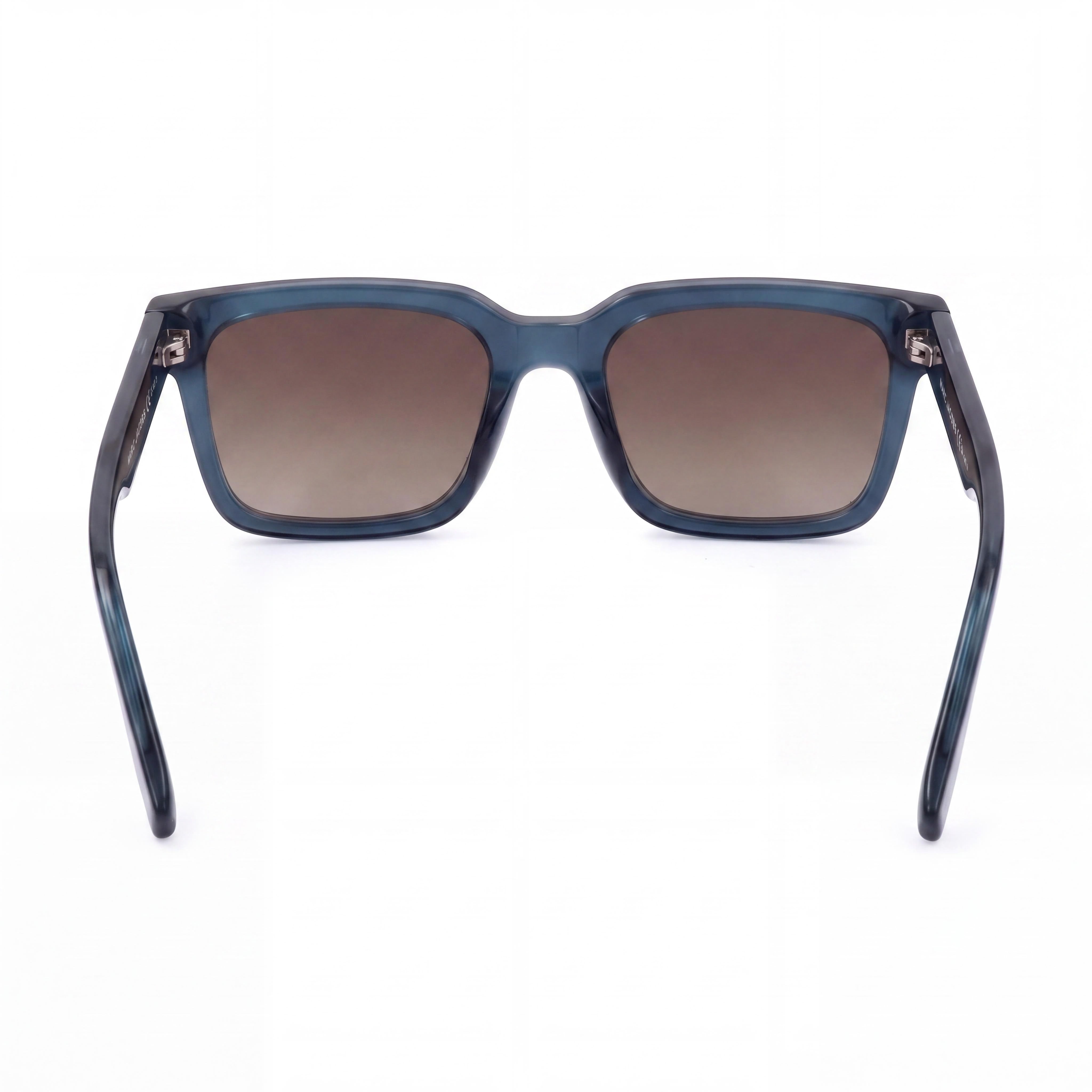 Gafas de sol informales Marc Jacobs para hombre con montura de acetato azul-marrón y lentes marrones con protección UV de 53 mm, Photo 2