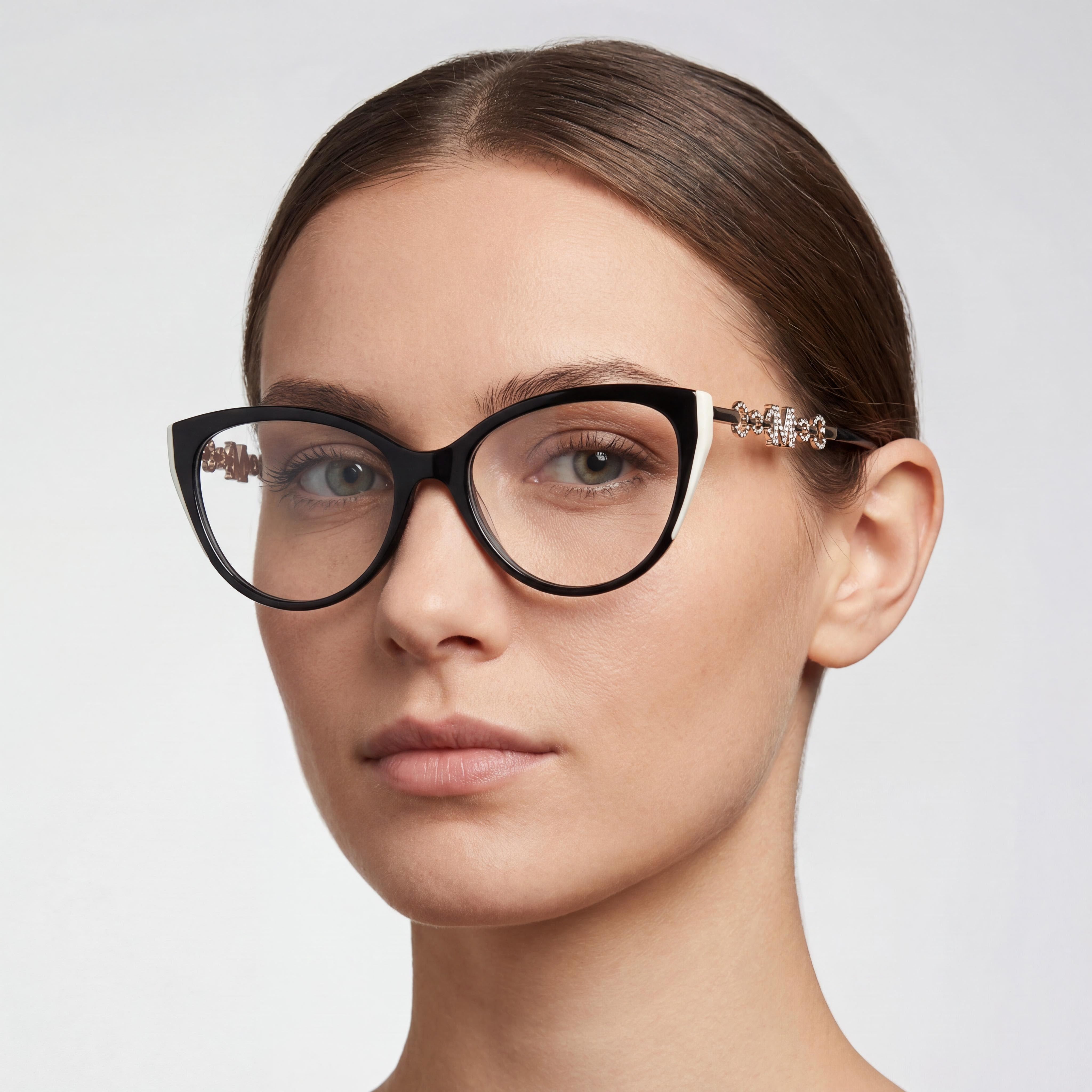GUESS by Marciano Classic Women's Non- Plastic Frame Sunglasses Shiny Black & Pale Gold 54mm, Photo 4