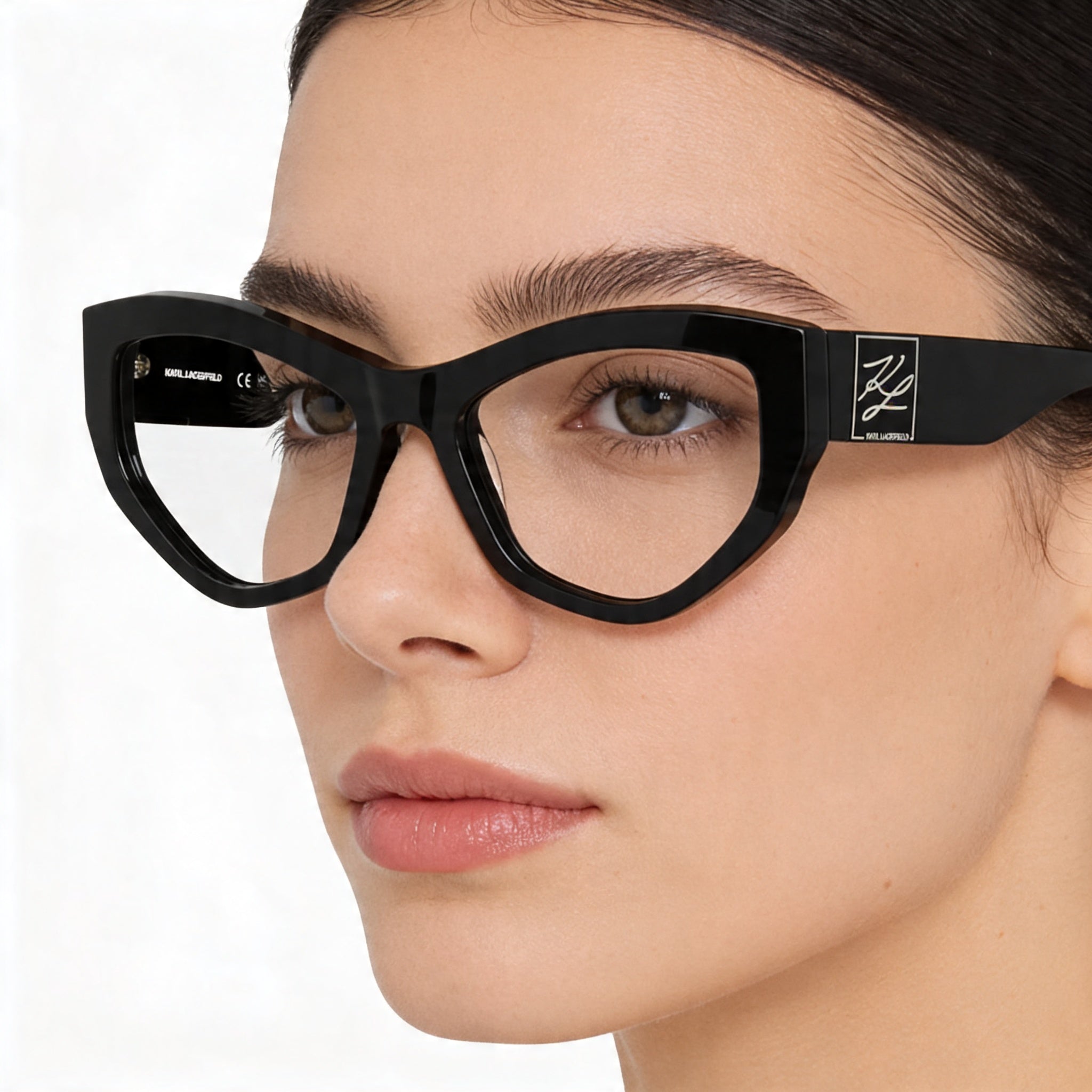 KARL LAGERFELD Kl6211 Women's Black Acetate Eyeglasses 55-17-140, Photo 5