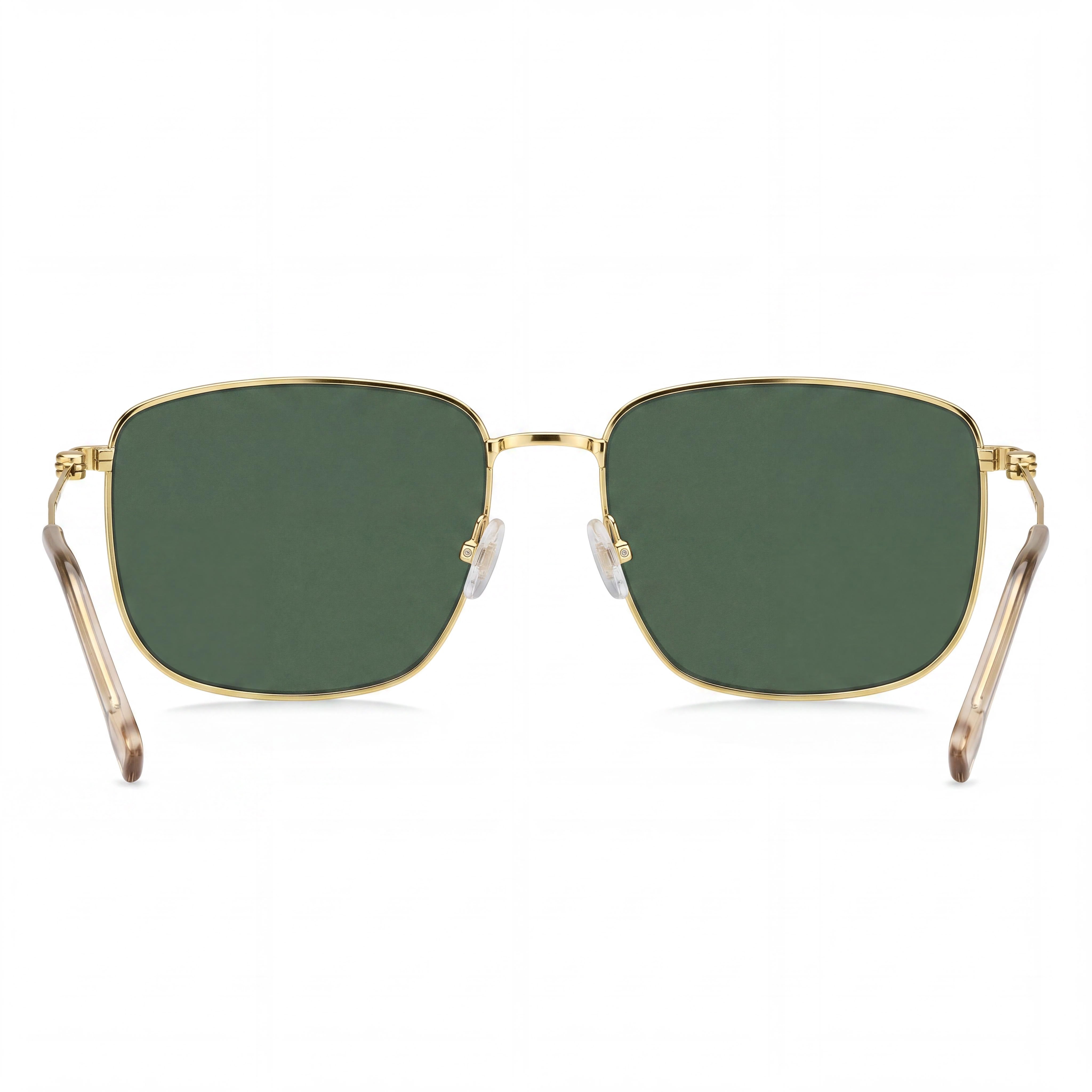 Hugo Boss Boss 1619/F/S Rectangular Women's Gold Green Stainless Steel Non-Polarized UV Protection Sunglasses 58mm, Photo 3