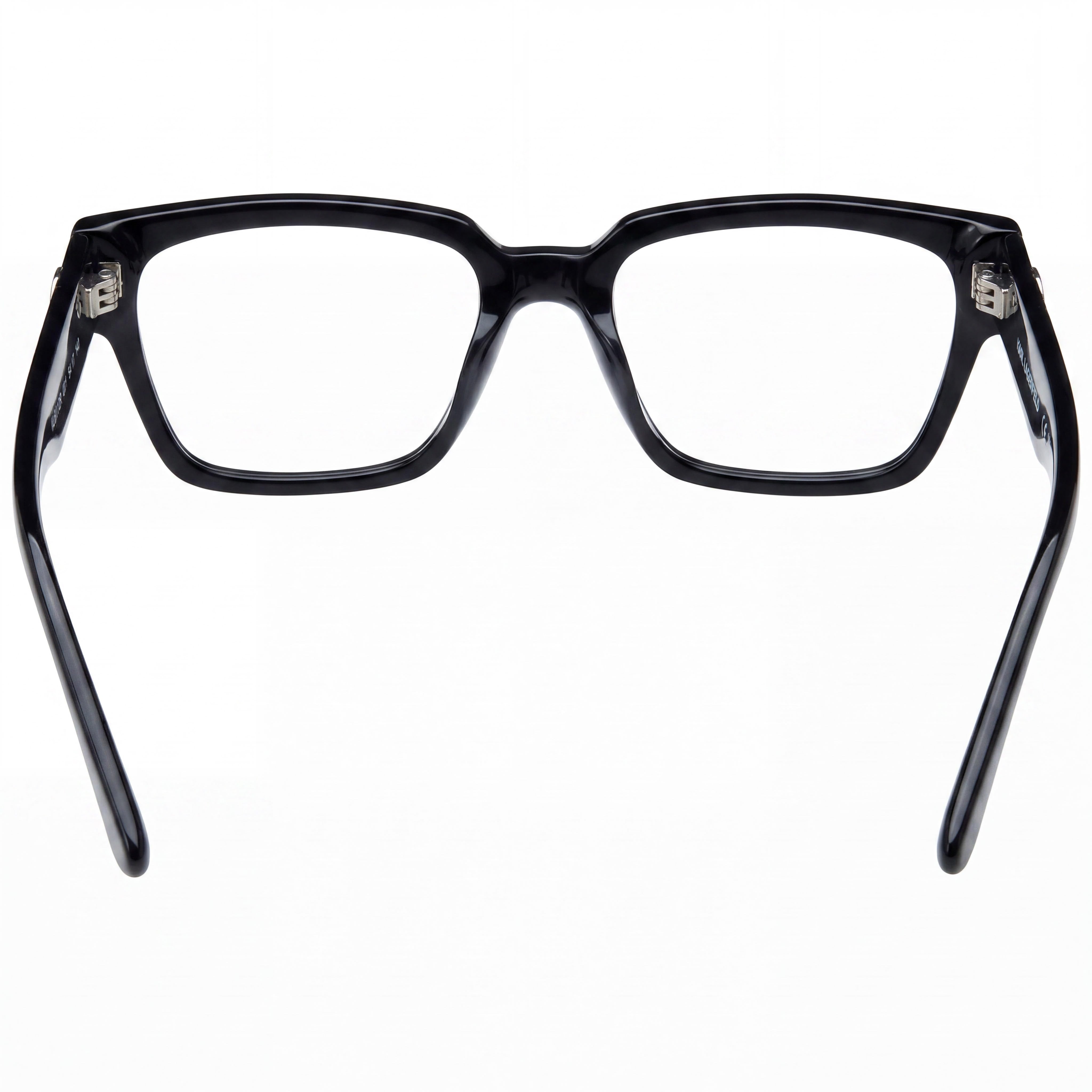 KARL LAGERFELD KL6112R Modern Style Unisex Black Acetate Frame Eyewear with Black Lenses, 54mm, Photo 3
