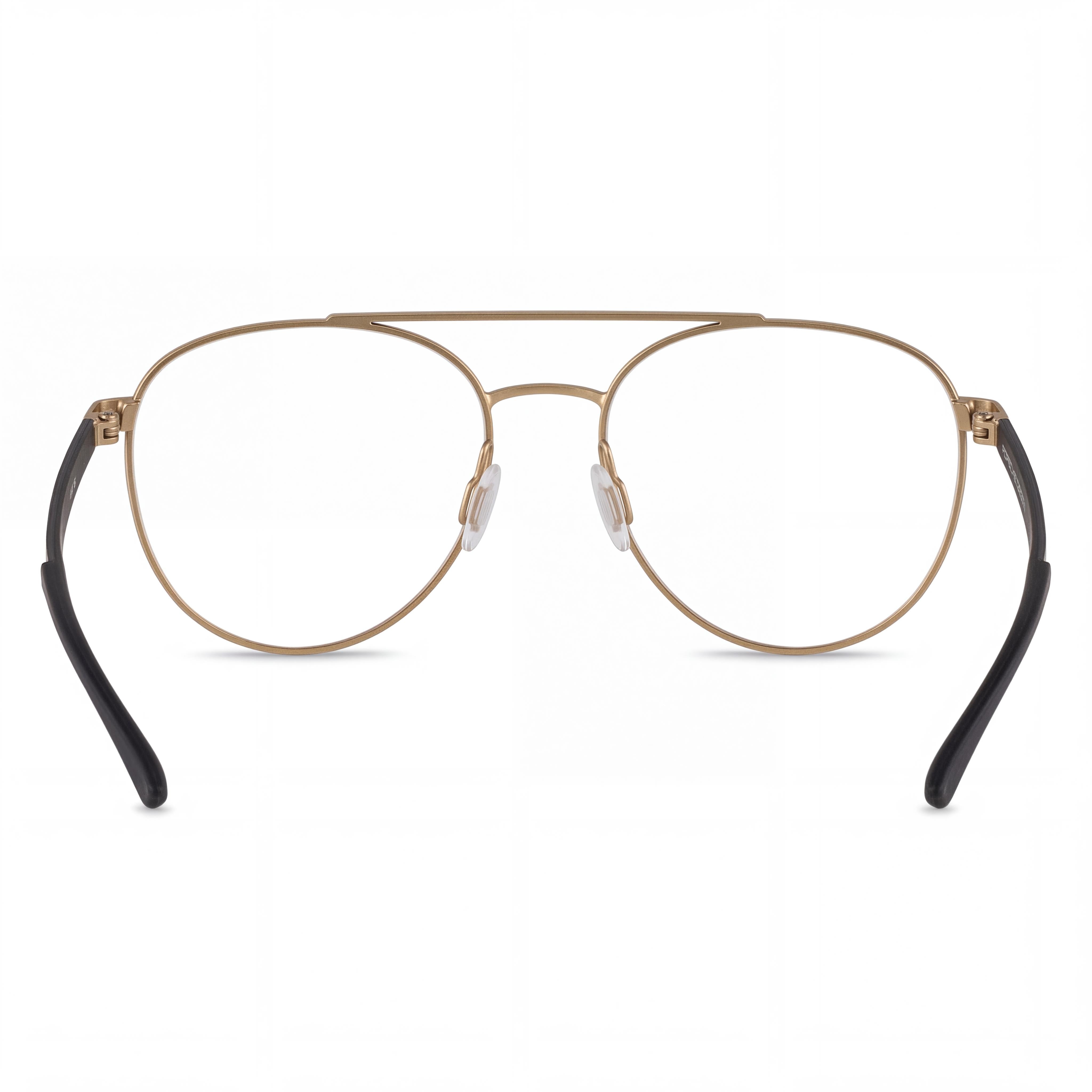 Porsche Design Casual Unisex Gold, Black Prescription Ready Optical Frames Lens Width 52mm Bridge 17mm Temple 140mm, Photo 2