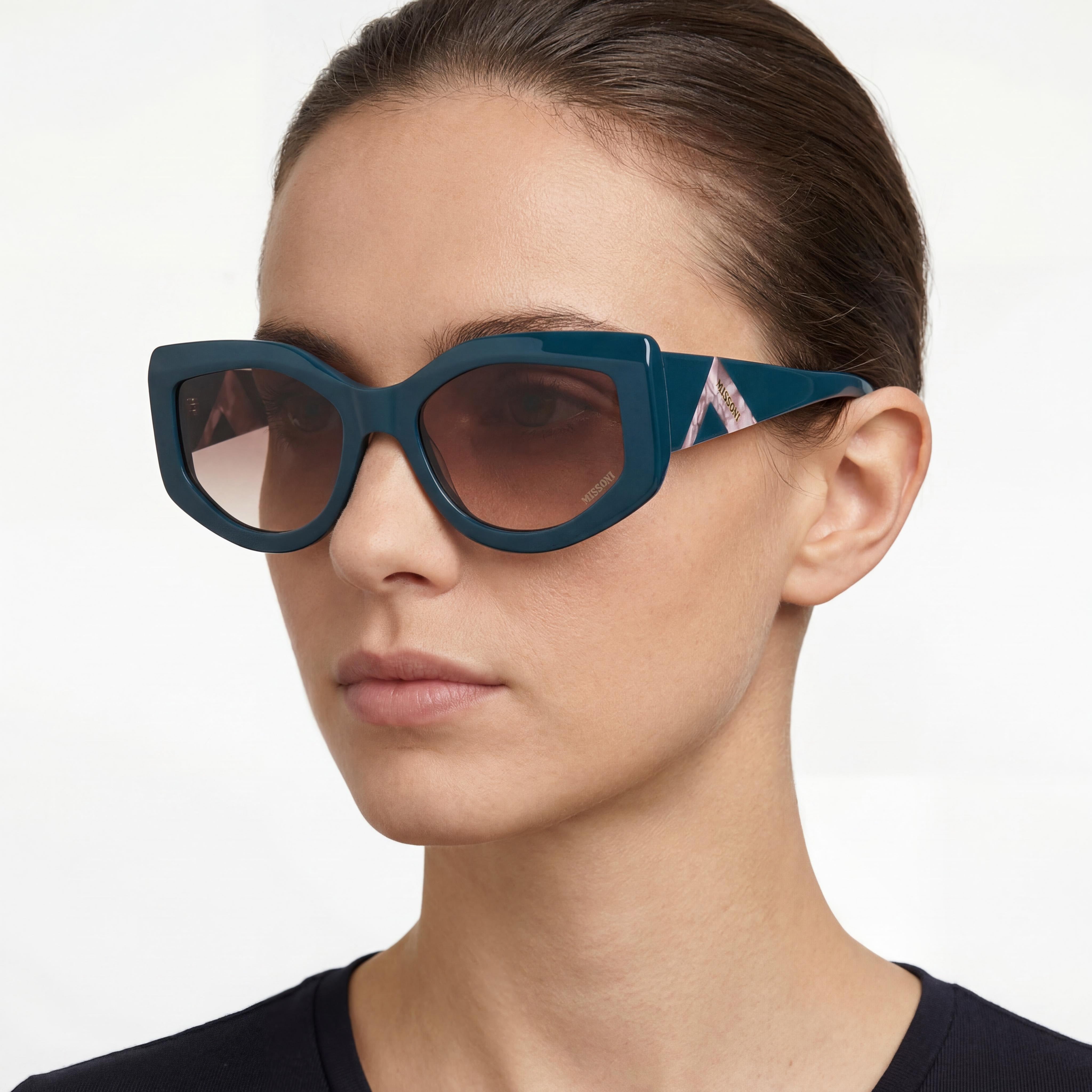M Missoni MIS 0198/S Women's Acetate Teal Pink Doubleshade Frame Pink Doubleshade Non-Polarized Sunglasses 54mm, Photo 5