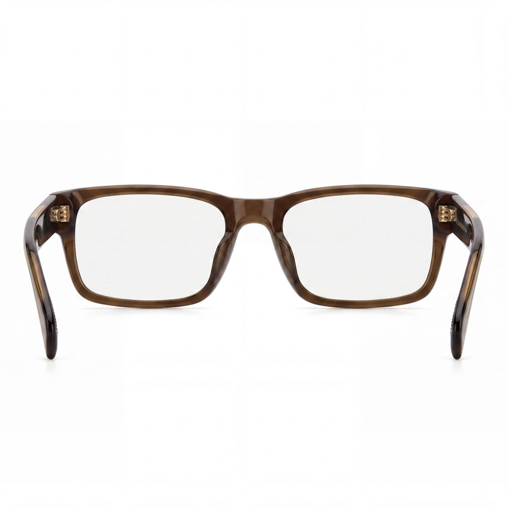 Gafas graduadas Beckham Db 1170/F de hombre con montura de plástico marrón y lentes de policarbonato transparente, 53 mm