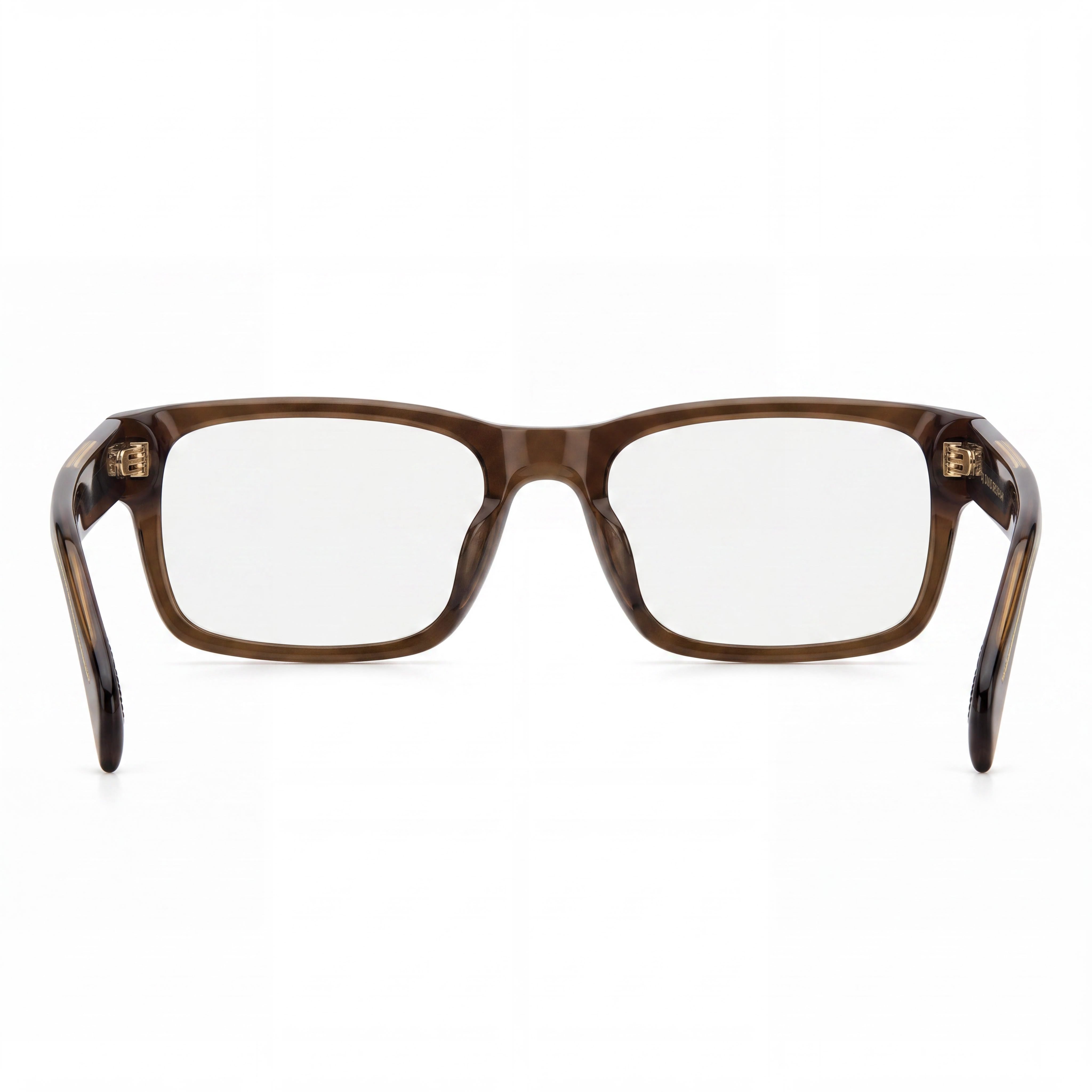 Beckham Db 1170/F Men's Brown Plastic Frame Prescription Eyeglasses with Transparent Polycarbonate Lenses, 53mm, Photo 3