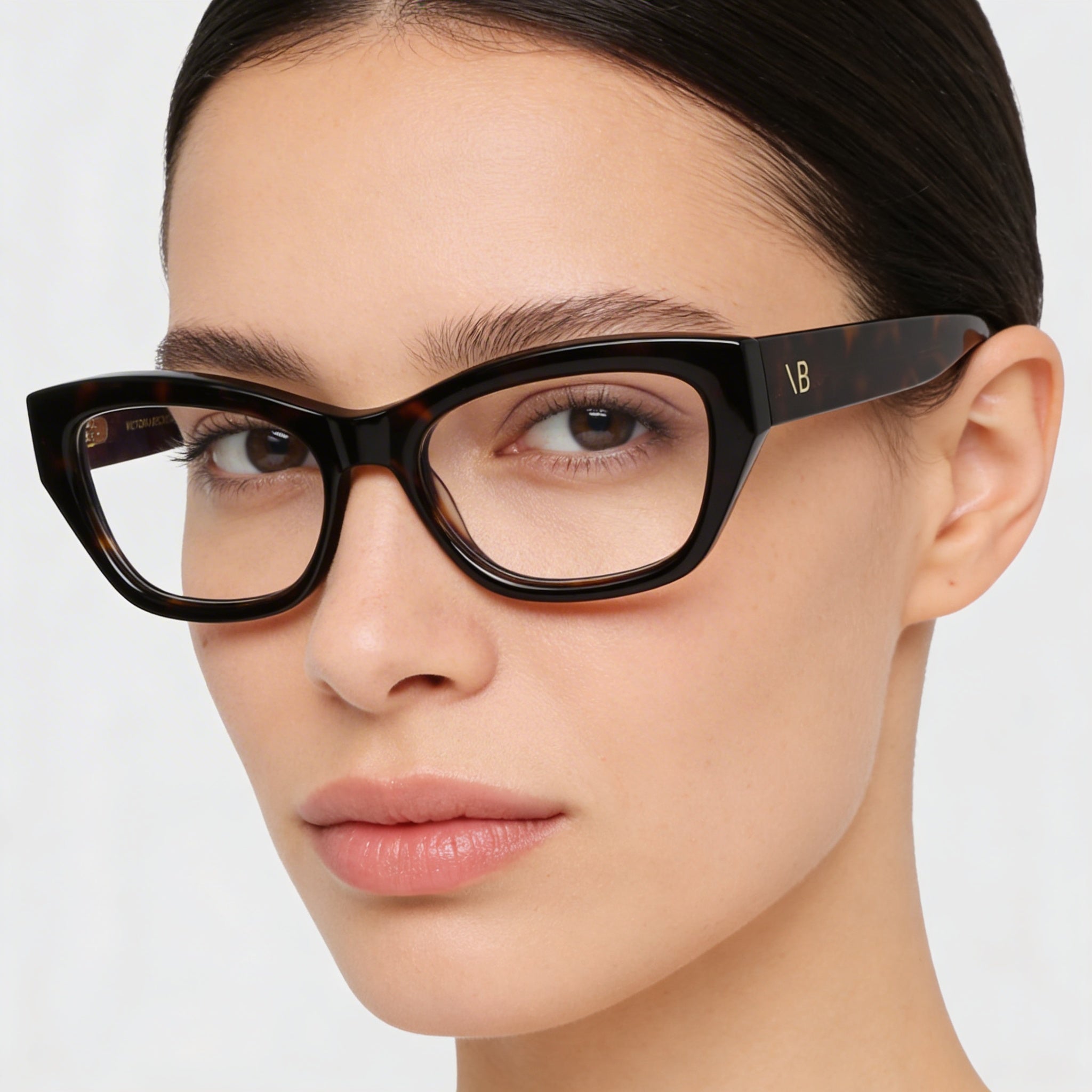 Montura de gafas ópticas para mujer Victoria Beckham Vb2675 Dark Havana | Lente 53mm Puente 17mm Patilla 140mm, Photo 4