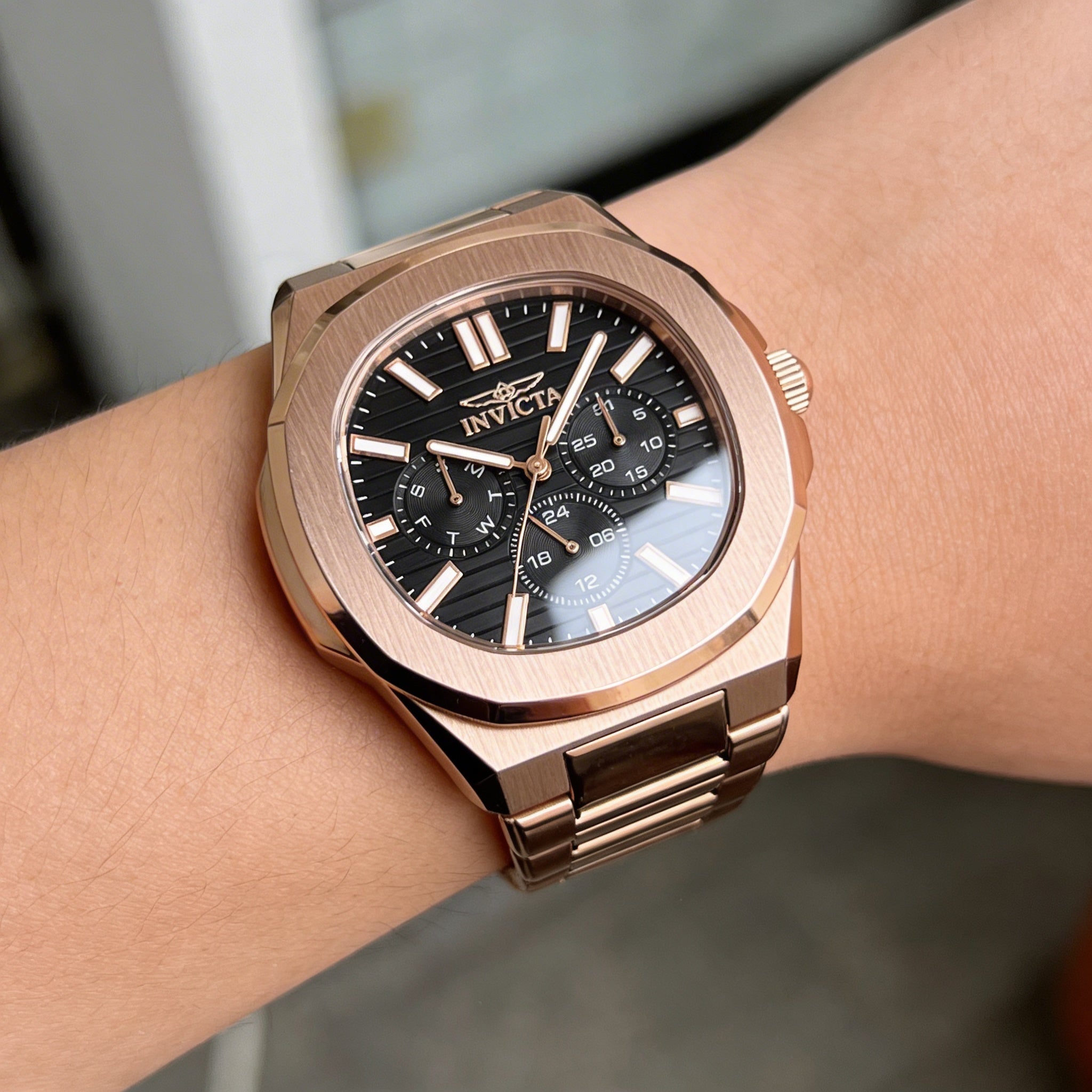 Reloj Invicta Speedway 48524 para hombre, cronógrafo de acero inoxidable de 41 mm con pulsera de cuarzo y esfera marrón., Photo 3