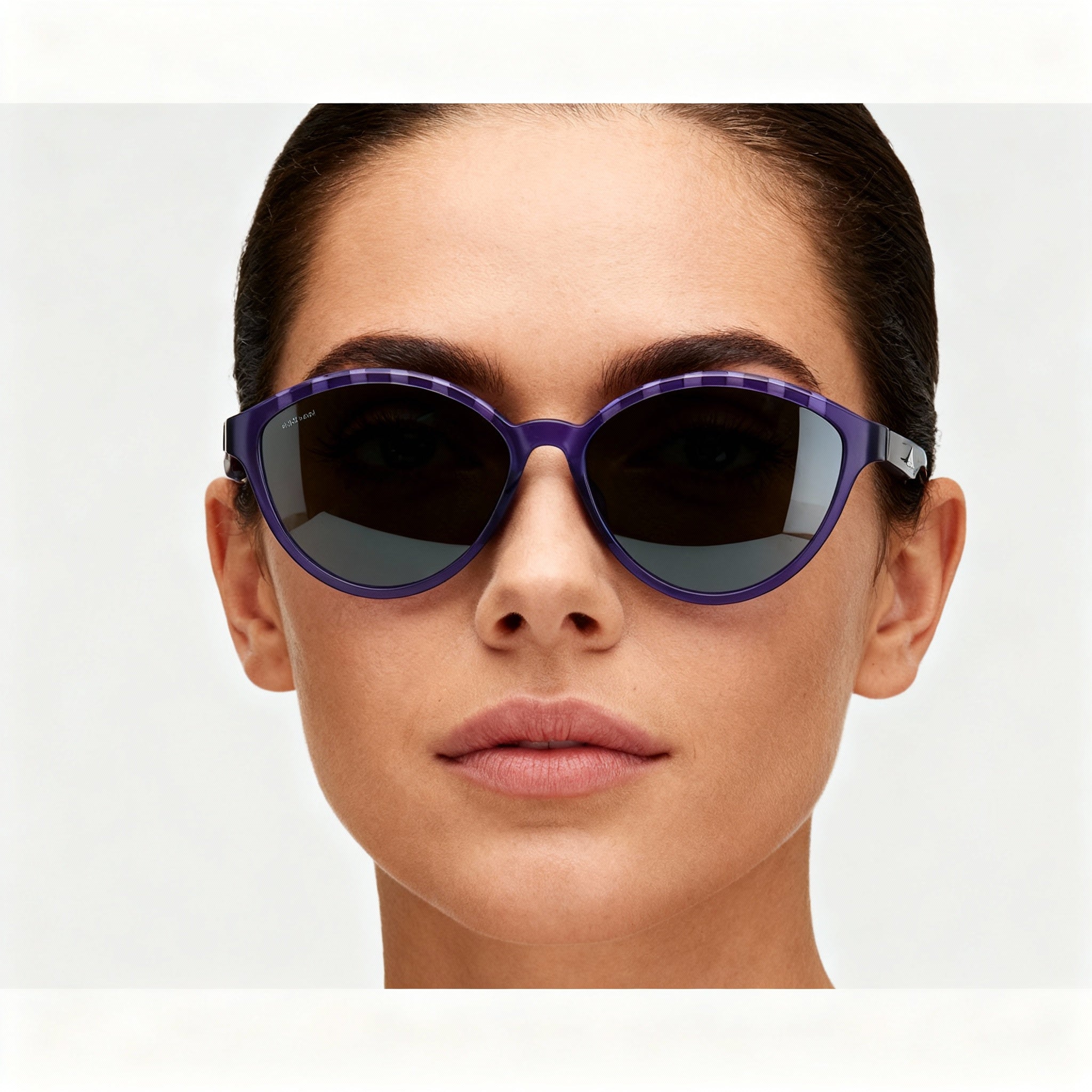 Gafas de sol deportivas adidas Modern para mujer, montura de plástico violeta mate, lentes polarizadas grises de 61 mm, Photo 5
