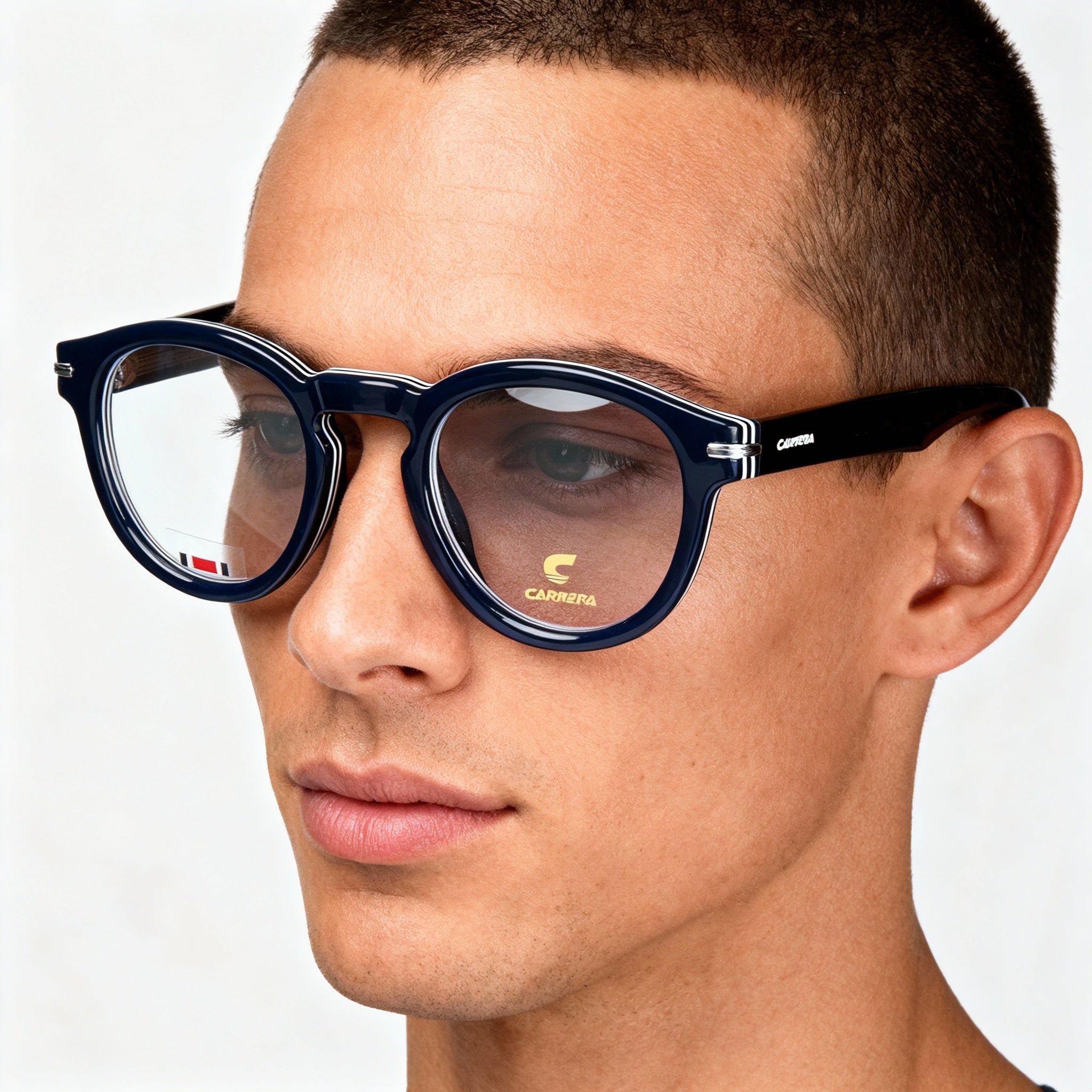 Carrera 313 Modern Unisex Acetate Blue Striped Non-Polarized UV Protection Sunglasses 47mm, Photo 3