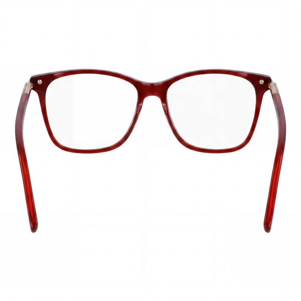 Ferragamo Sf3013 Women's Eyewear, Transparent Red Acetate Frame, 53mm Polycarbonate Lens Width