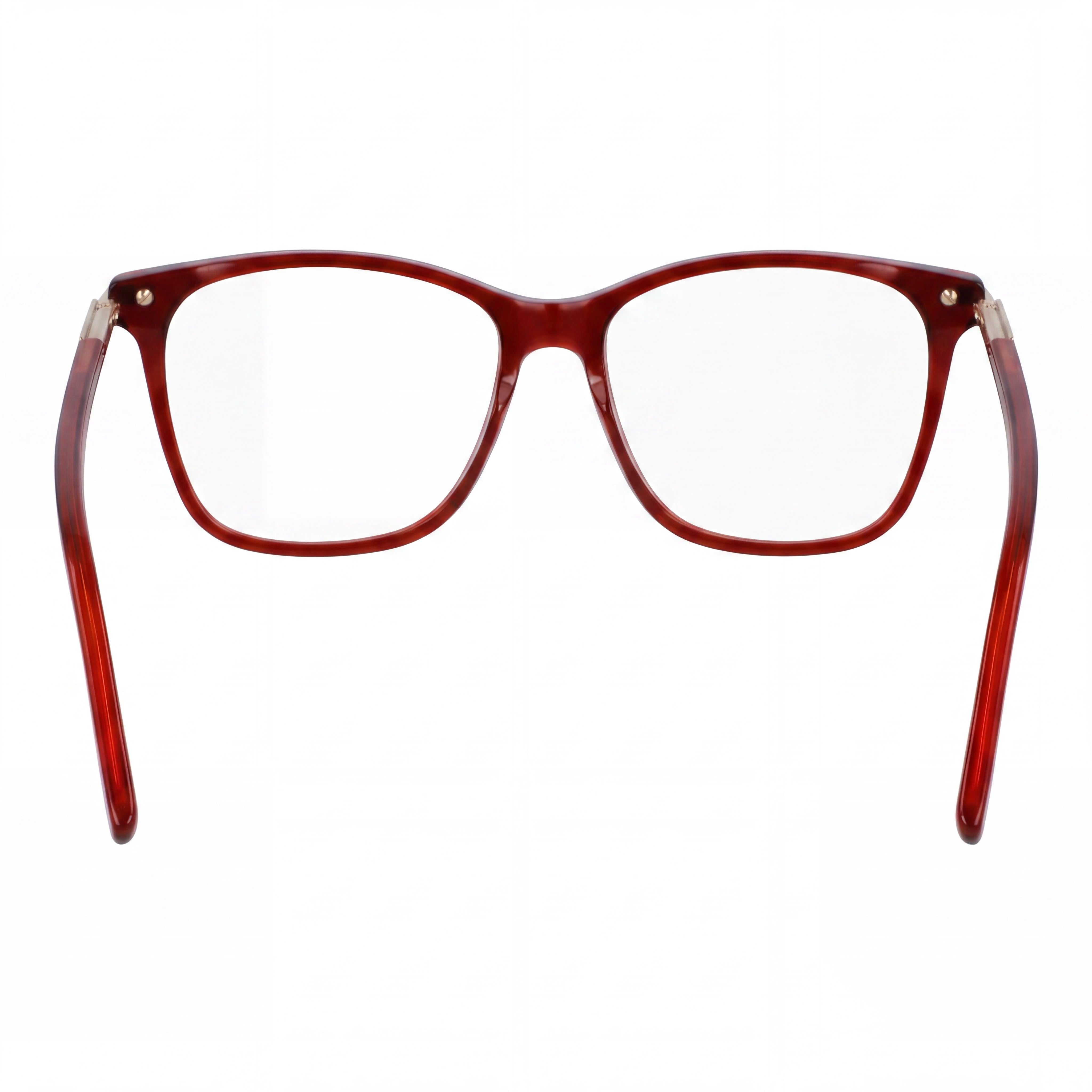 Gafas Ferragamo Sf3013 para mujer, montura de acetato rojo transparente, 53 mm de ancho de lente de policarbonato, Photo 3