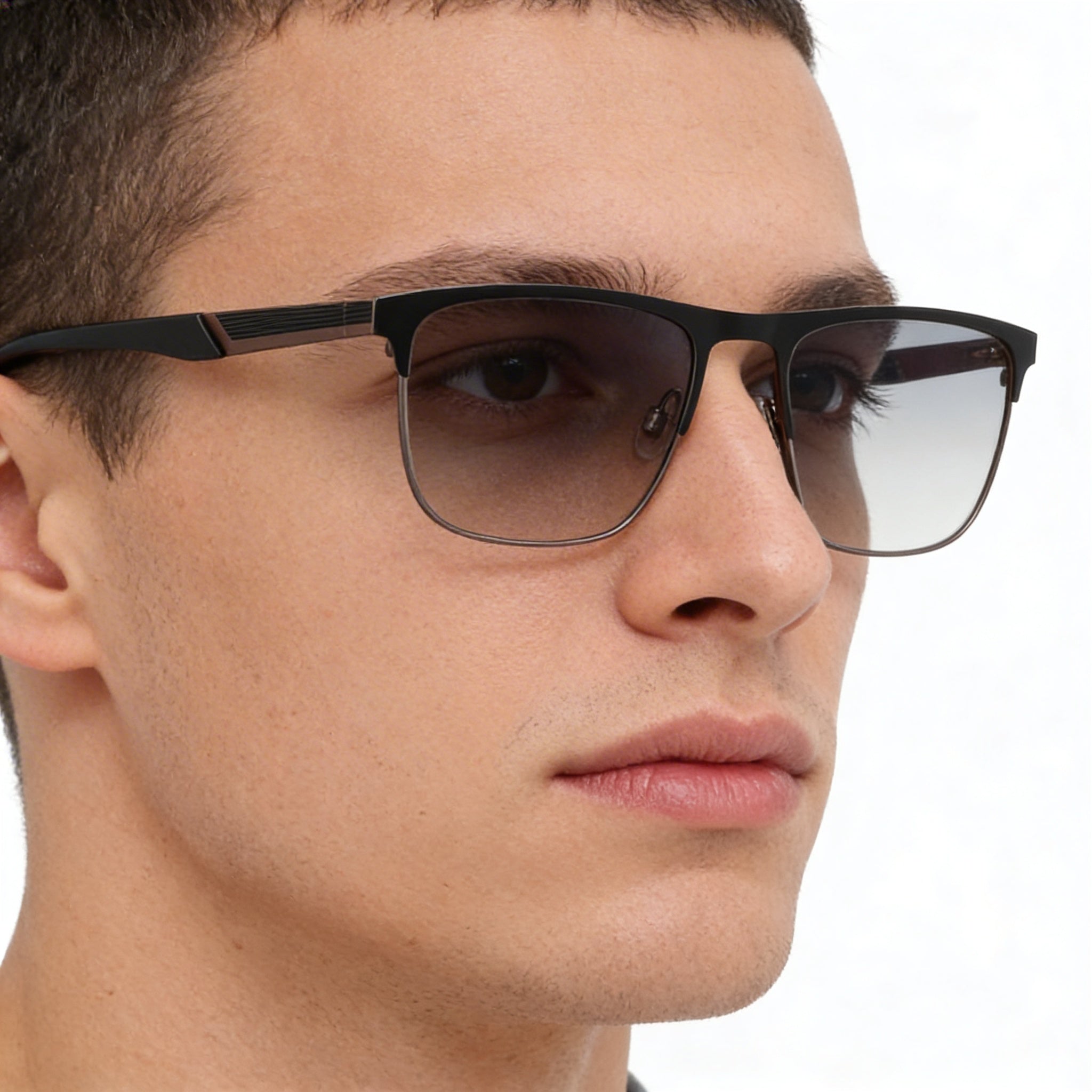 JOE Joe4103 Gafas para hombre con montura de acetato Blackjack y lentes sin policarbonato 55-18-145, Photo 4