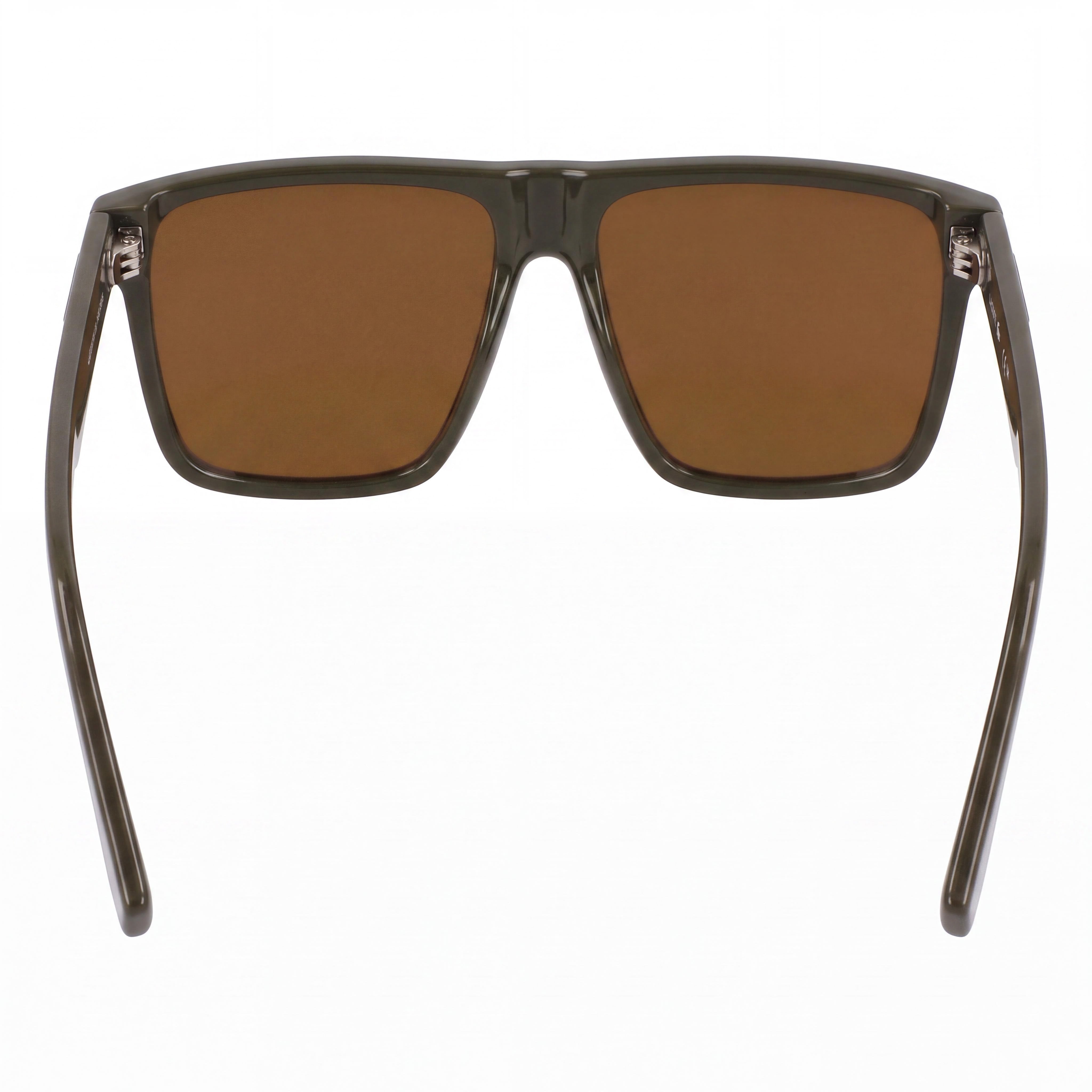 Lacoste L6027s Unisex Khaki Plastic Frame Solid Brown UV Protection Sunglasses 57mm, Photo 3