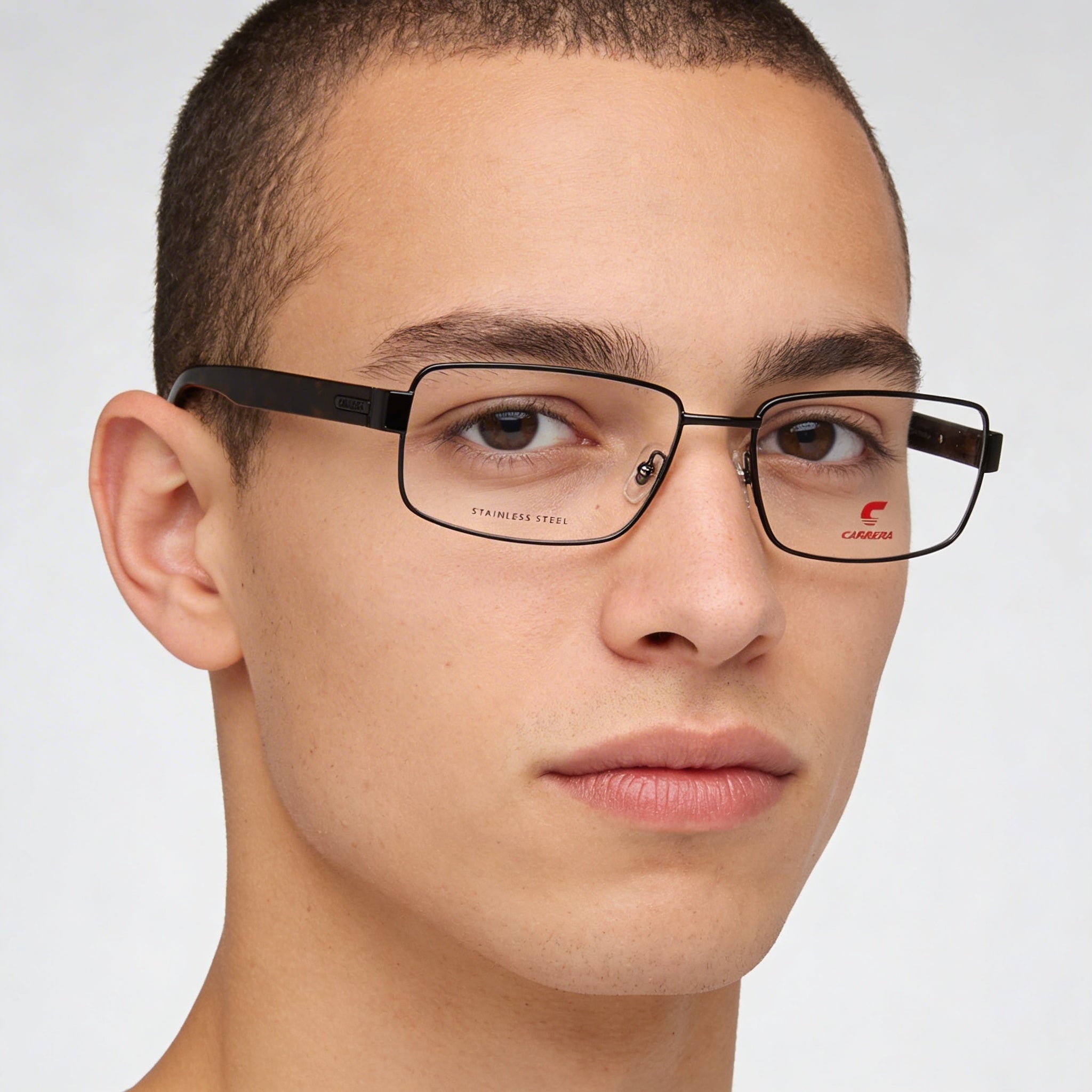 Carrera 8887 Modern Unisex Eyewear featuring Black Alloy Steel Frame and Polycarbonate Lenses, 57mm, Photo 4