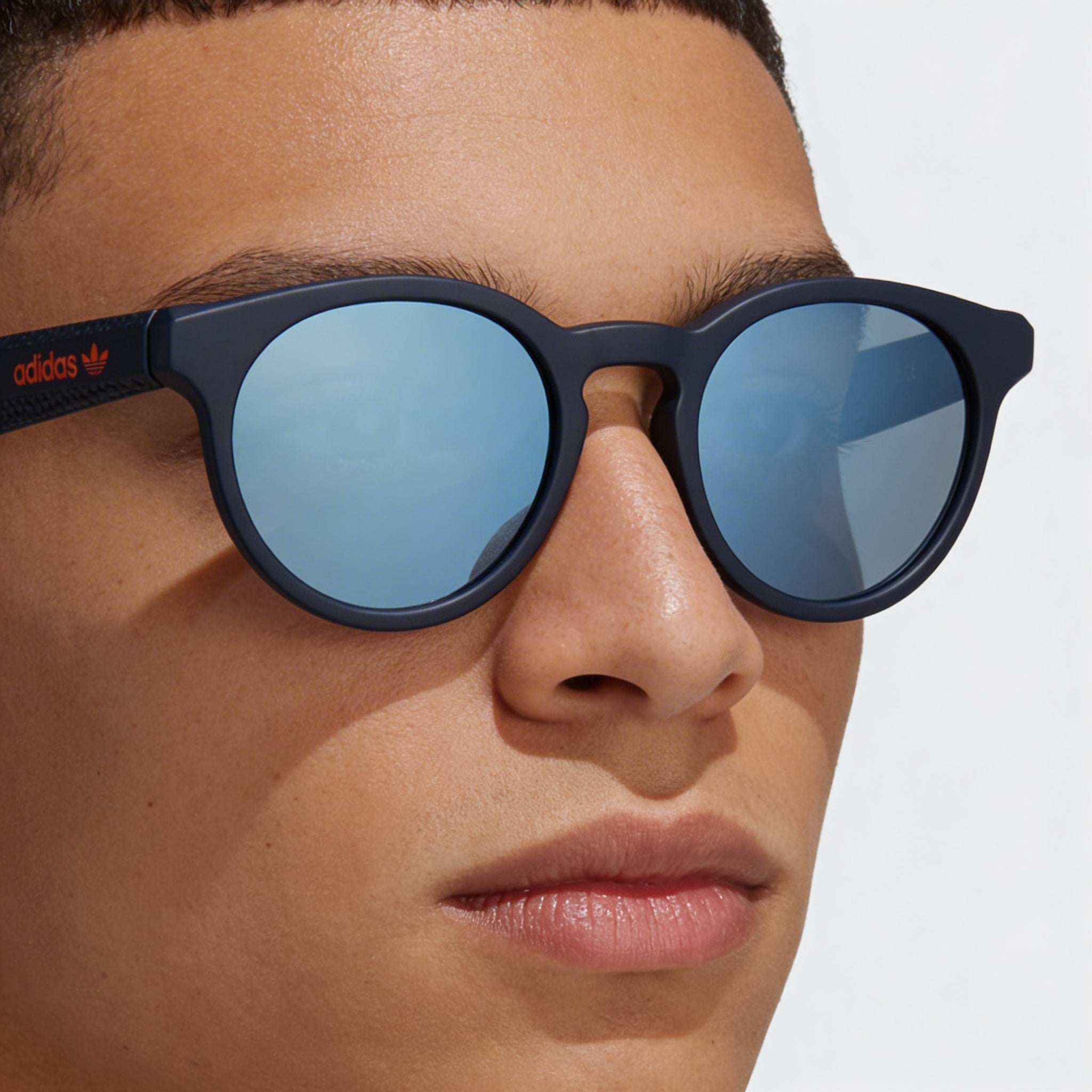 Gafas de sol unisex Adidas Originals Classic con montura de metal, lentes de espejo azules, protección UV, 52mm, Photo 5