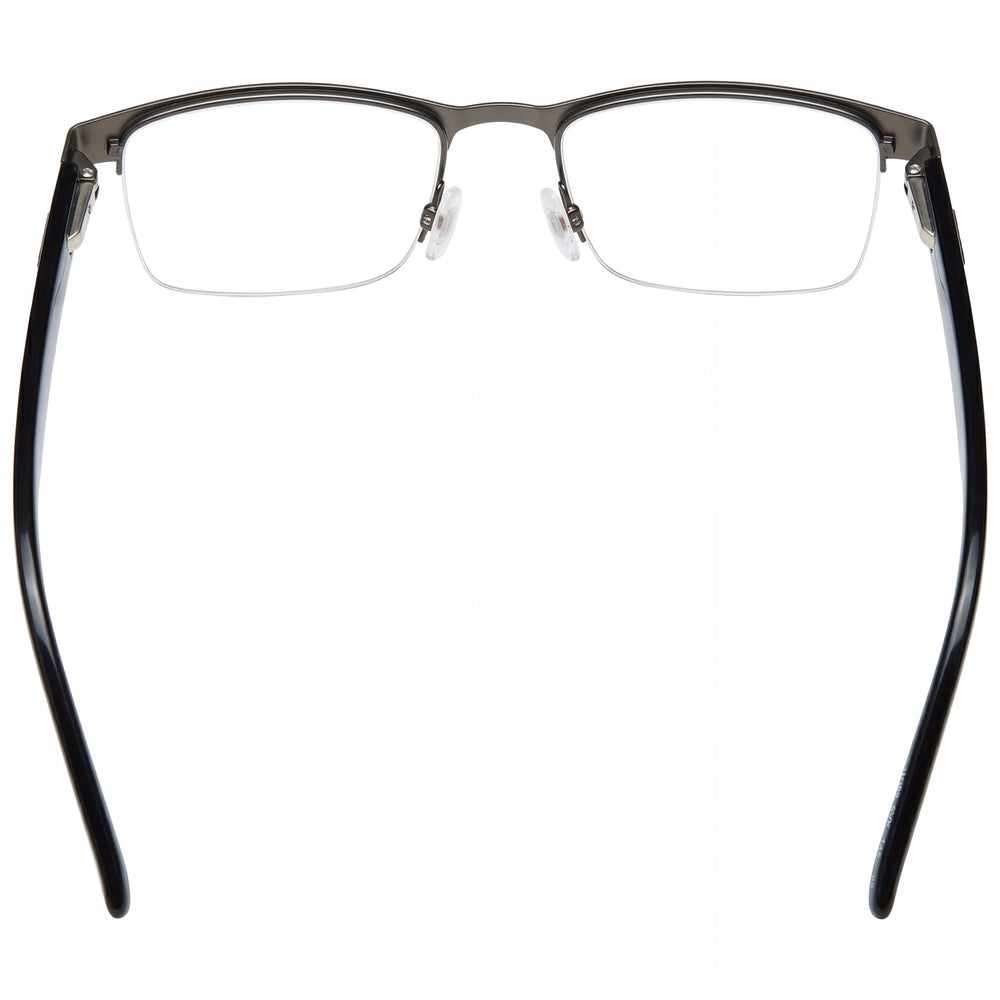 Gafas de sol HUGO Hg 1199 de acero inoxidable para hombre, montura en negro rutenio con lentes en negro mate, tamaño 53 mm