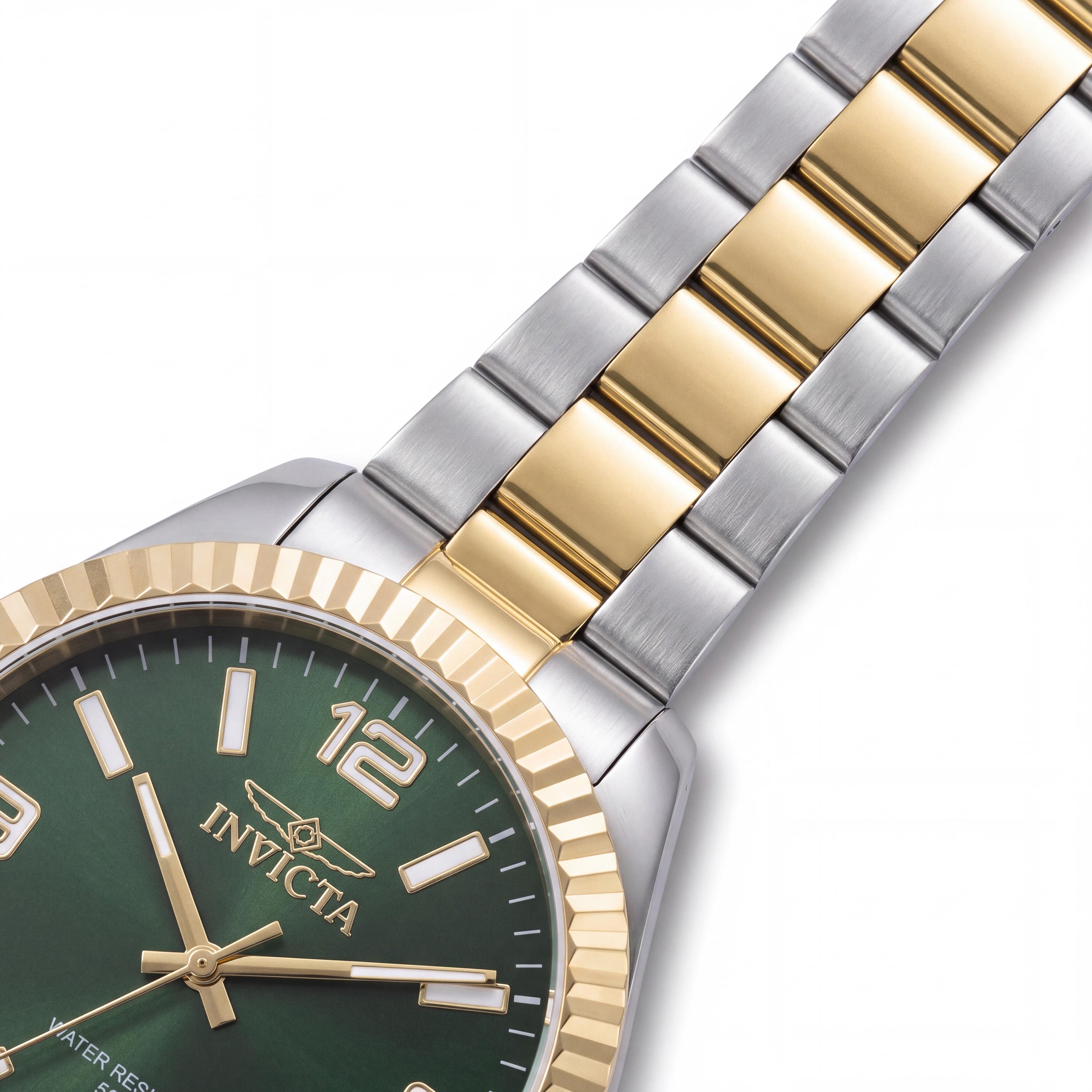 Invicta Specialty 47455 Unisex Green Dial Silver Stainless Steel Quartz Bracelet Watch 43mm, Photo 3