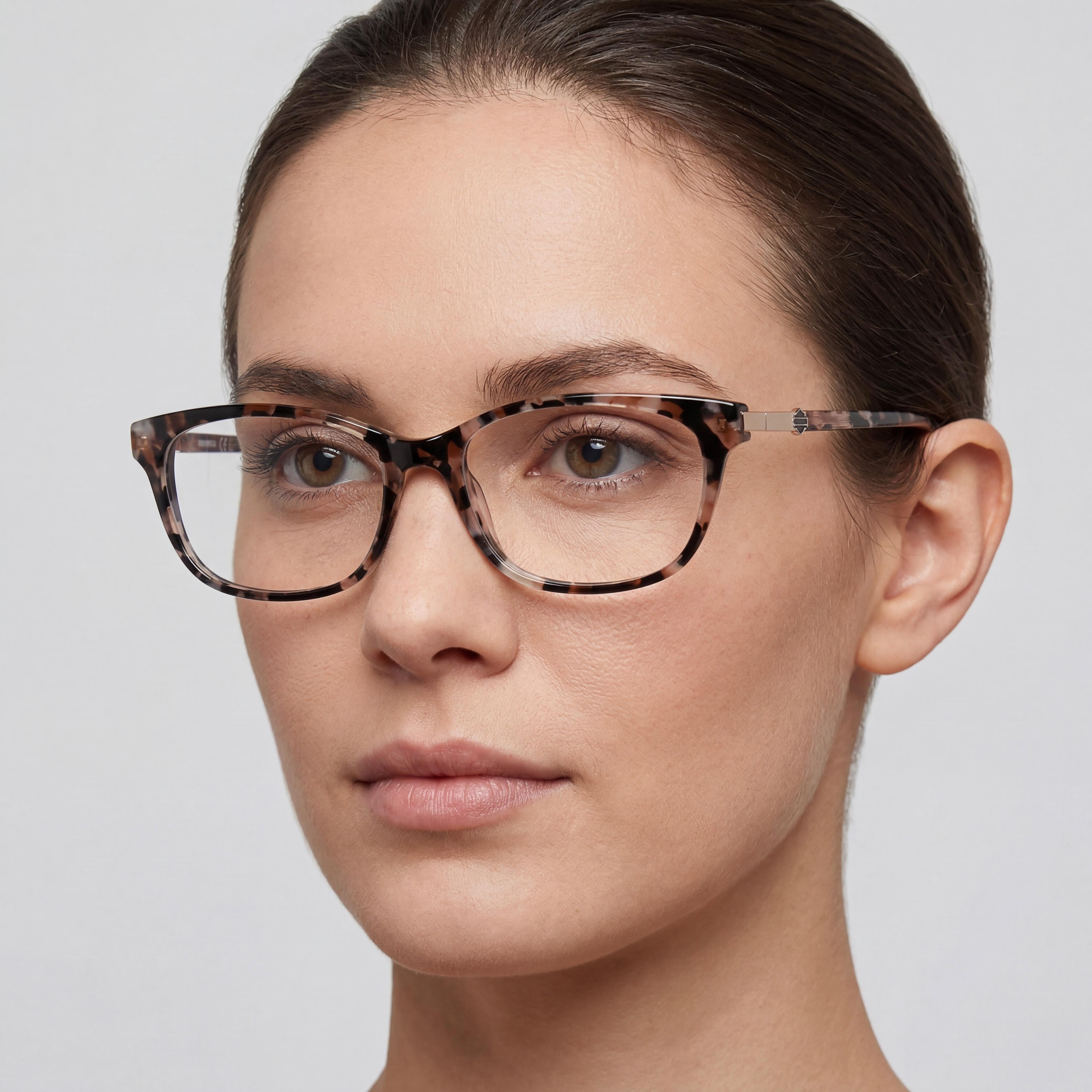 Montura óptica de acetato Harley-Davidson Hd0578 para mujer en rosa claro/oro rosa con lentes rosas de 53 mm, Photo 4