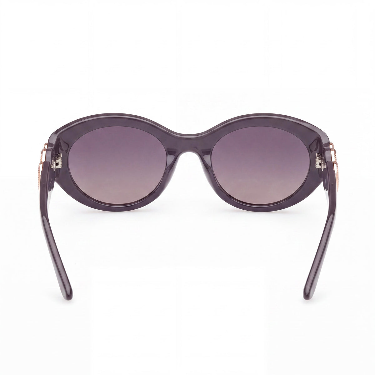 Gafas de sol de plástico GUESS Oval Peony para mujer, multicolor, con protección UV, lentes negras de 53 mm, Photo 4