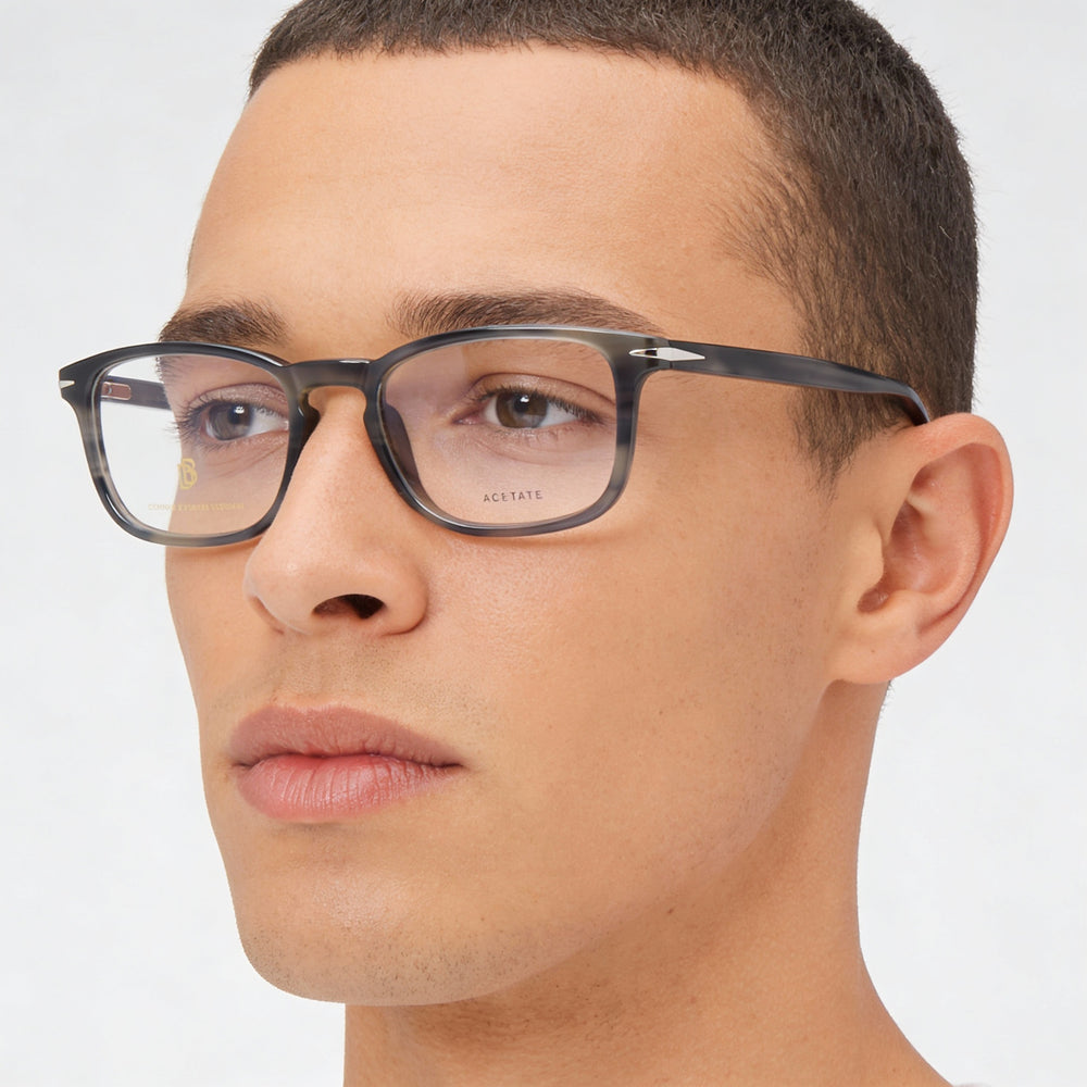 Gafas David Beckham DB 1027 para hombre con montura de plástico y lentes de policarbonato en color gris (ancho de lente de 51 mm)