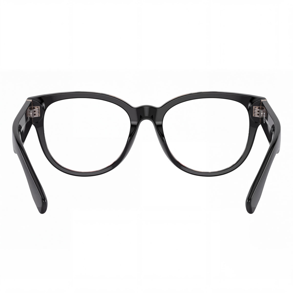 BURBERRY Montura óptica de acetato unisex estilo clásico en negro superior sobre cuadro vintage de 53 mm, Photo 2