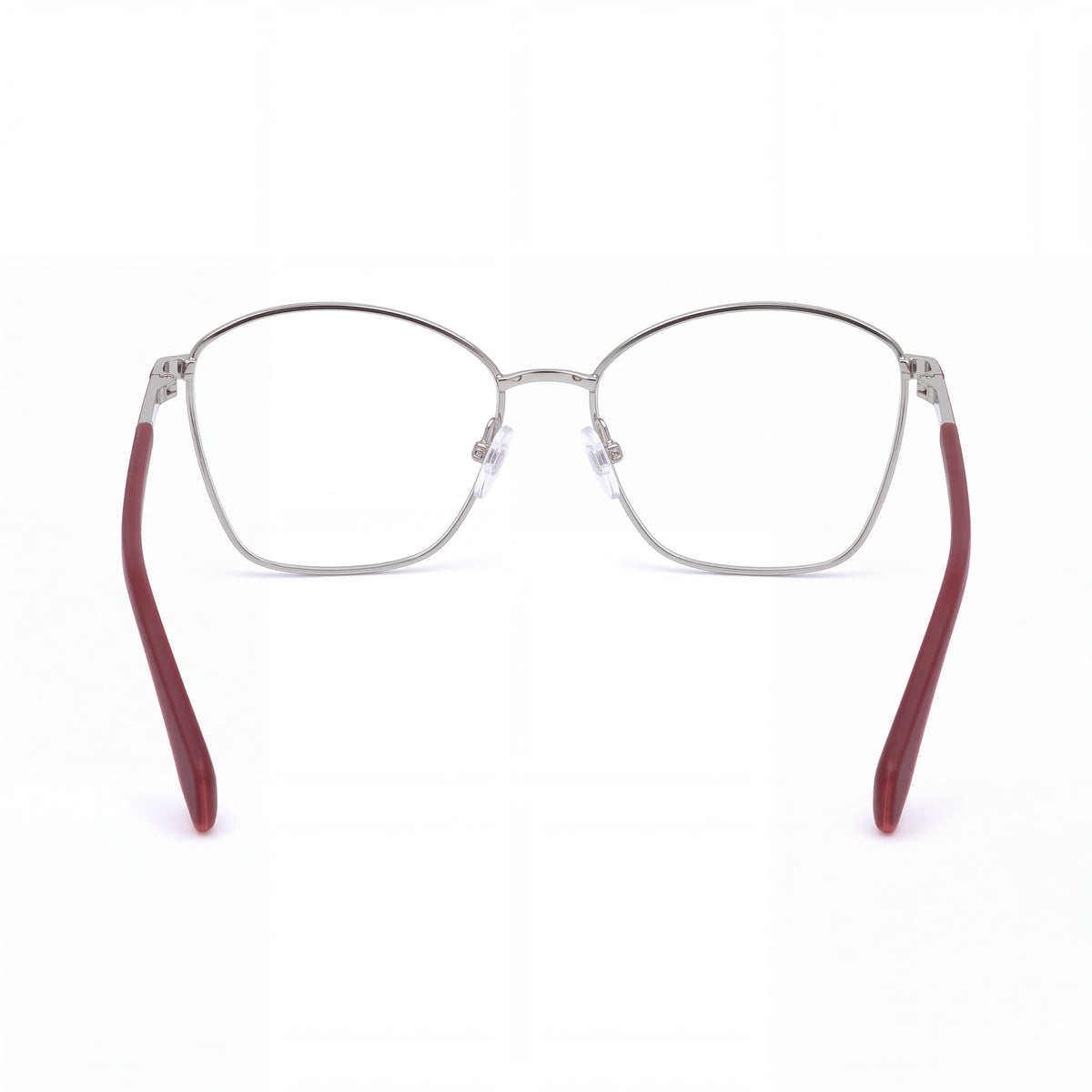 adidas Originals OR5070 Casual Women's Bordeaux Metal Frame Transparent Plastic Lens Sunglasses 56mm, Photo 2