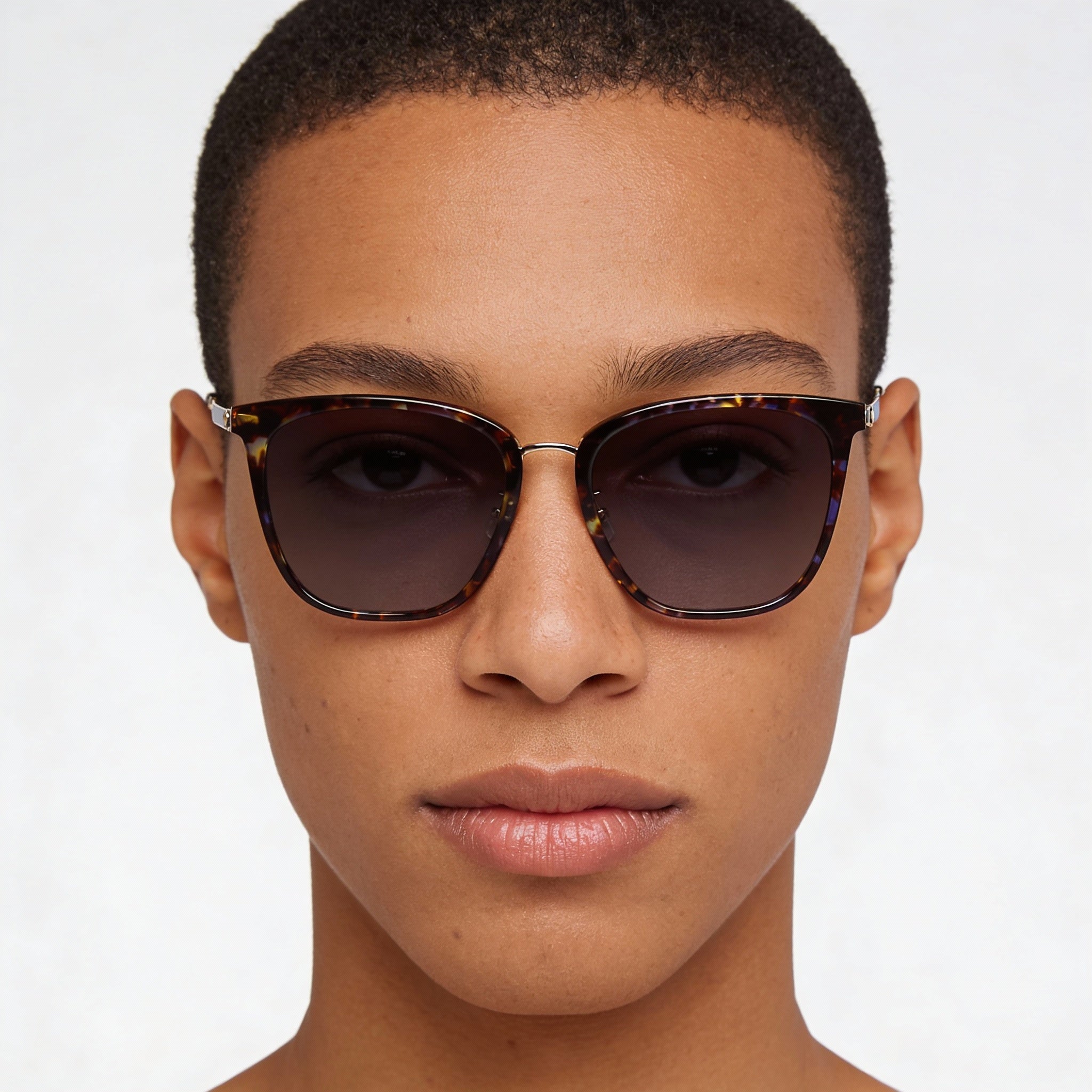Gafas de sol unisex modernas Kate Spade New York con montura de acetato color azul habana y lentes no polarizadas de 57 mm, Photo 3