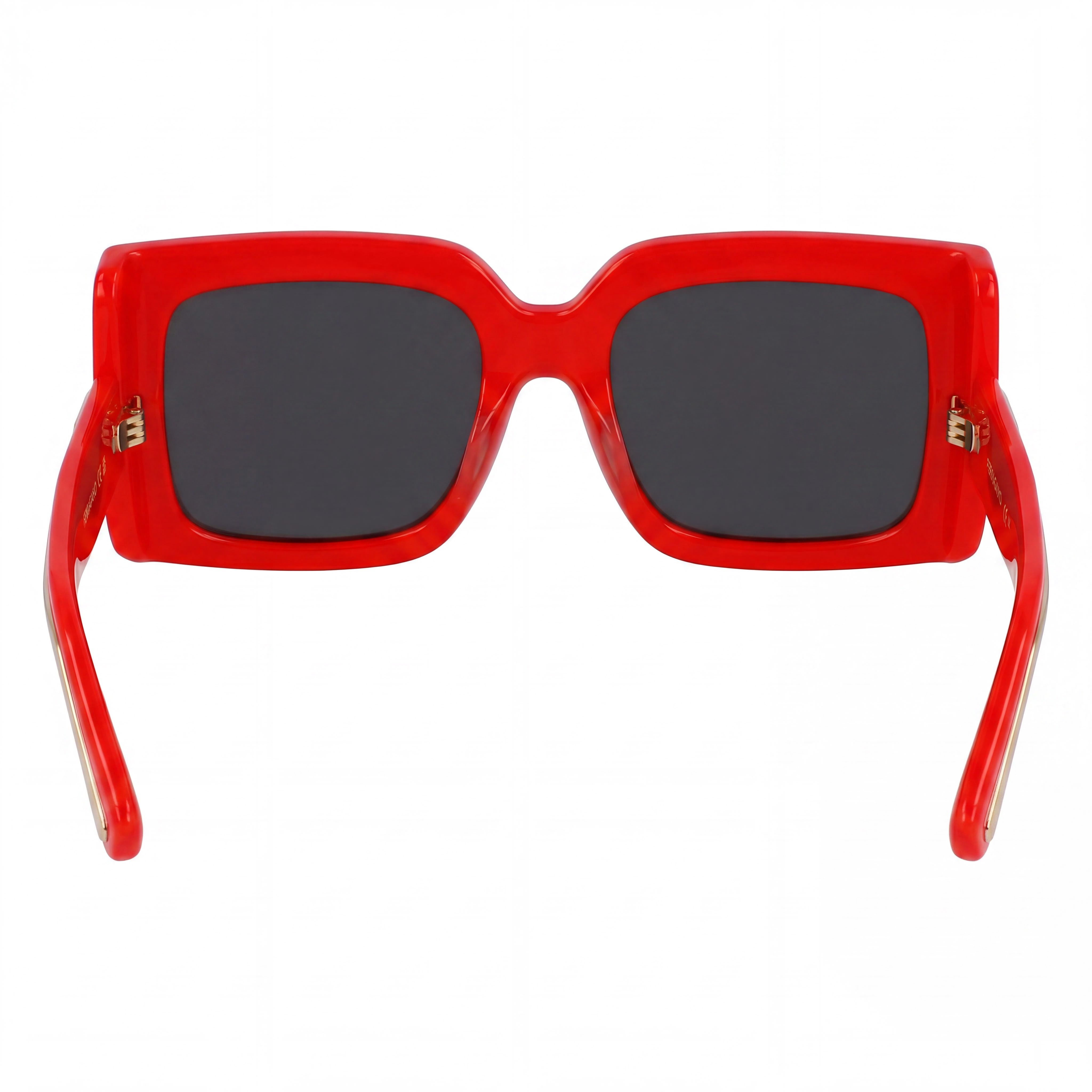 Ferragamo Sf2032s Gafas de titanio rojo para mujer con lentes grises, lente 55mm, puente 19mm, patilla 140mm, Photo 4
