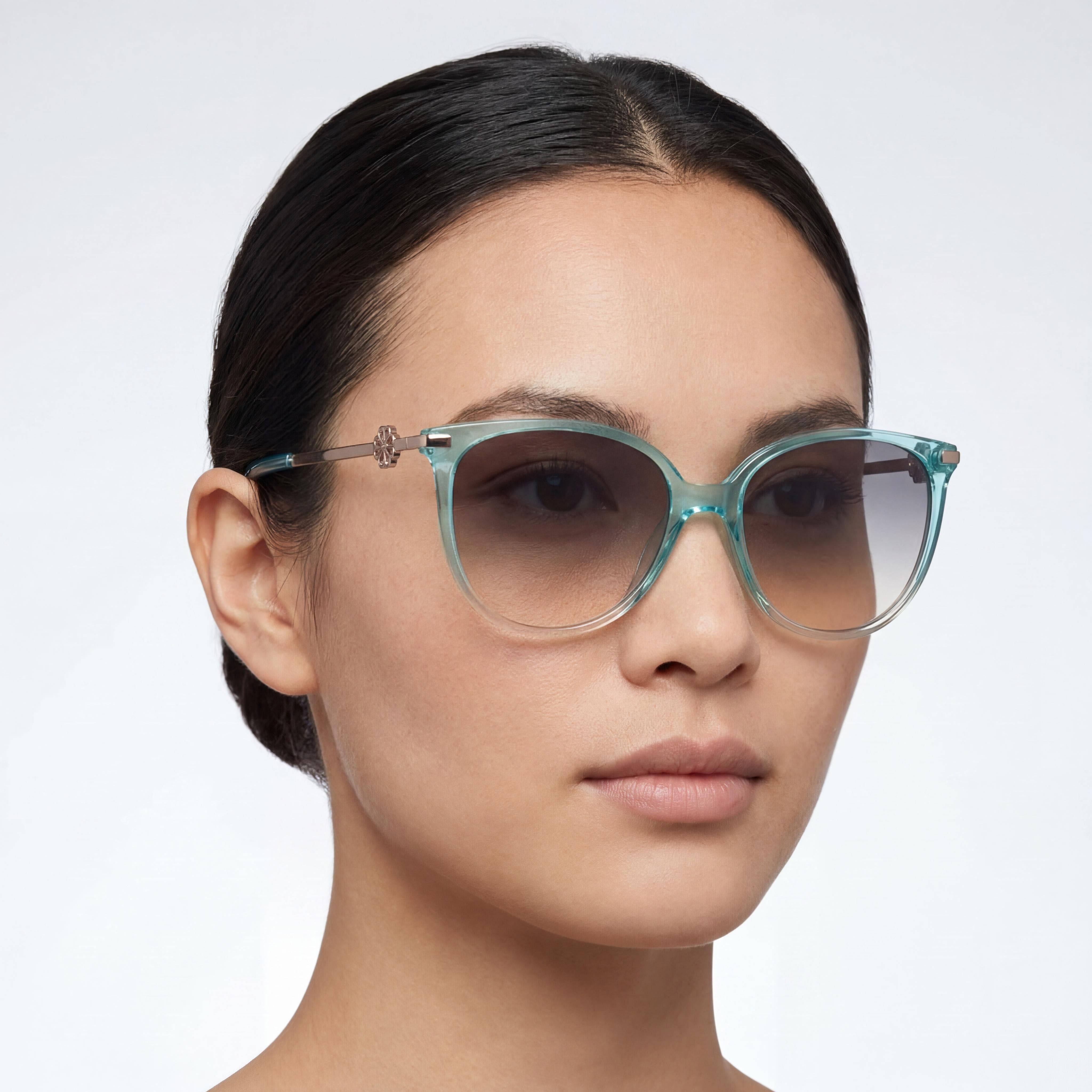 kate spade new york Kristina/G/S Women's Cat Eye Plastic Gradient Brown UV Protection Sunglasses 54mm, Photo 4