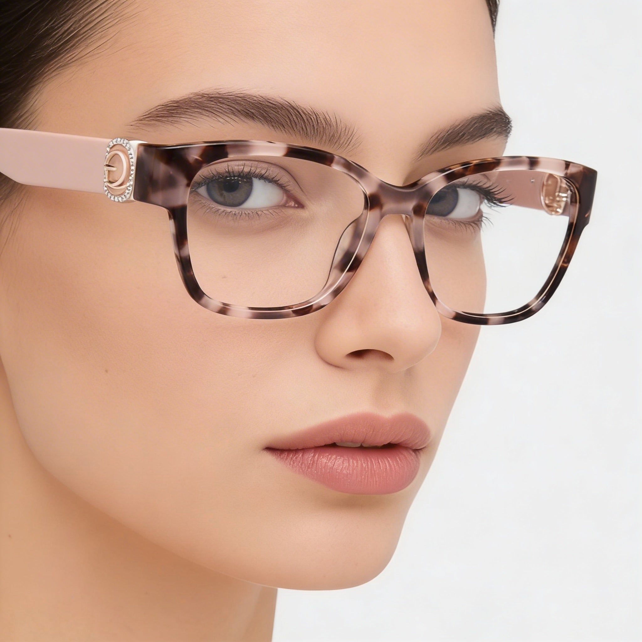 Guess Gu50120 Women's Coloured Havana Plastic Eyeglasses with Polycarbonate Lenses Size 50-16-140, Photo 5