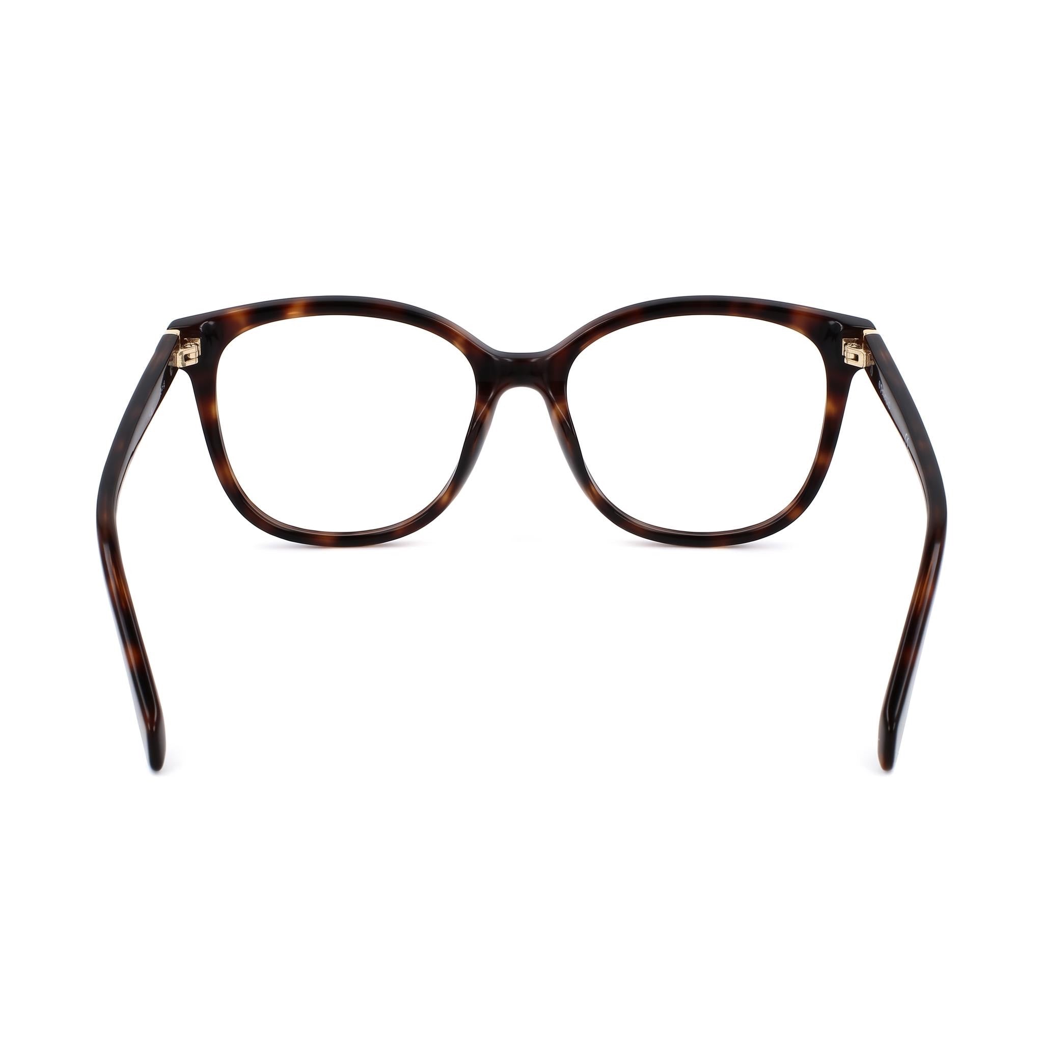 Monturas ópticas Polaroid Pld D372 para mujer color melocotón, ancho de lente de 55 mm, lentes de demostración transparentes, listas para graduación, Photo 4