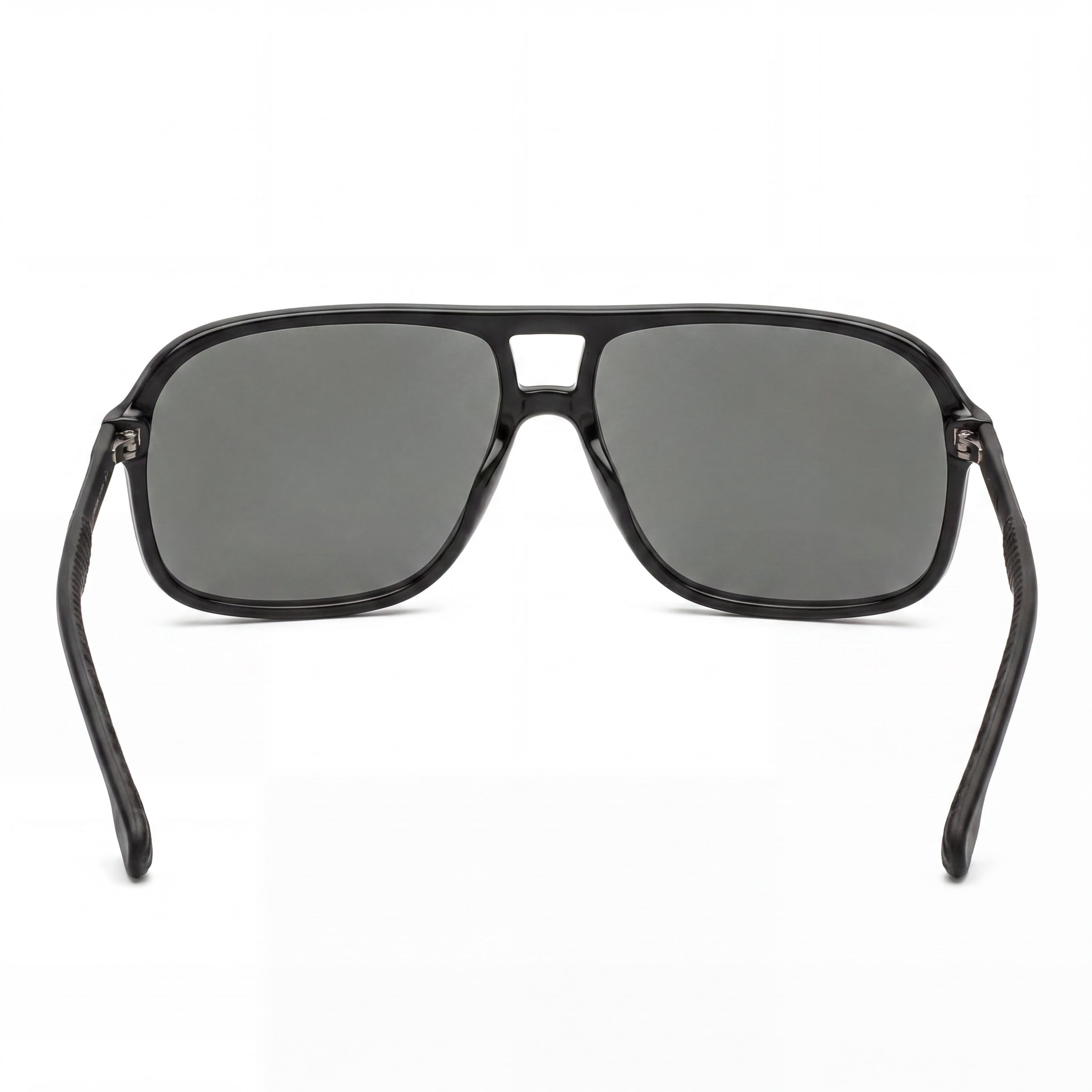 Gafas de Sol Clásicas Carrera para Hombre con Protección UV, Montura de Plástico Gris y Cristales de Acetato Grises no Polarizados, Photo 4