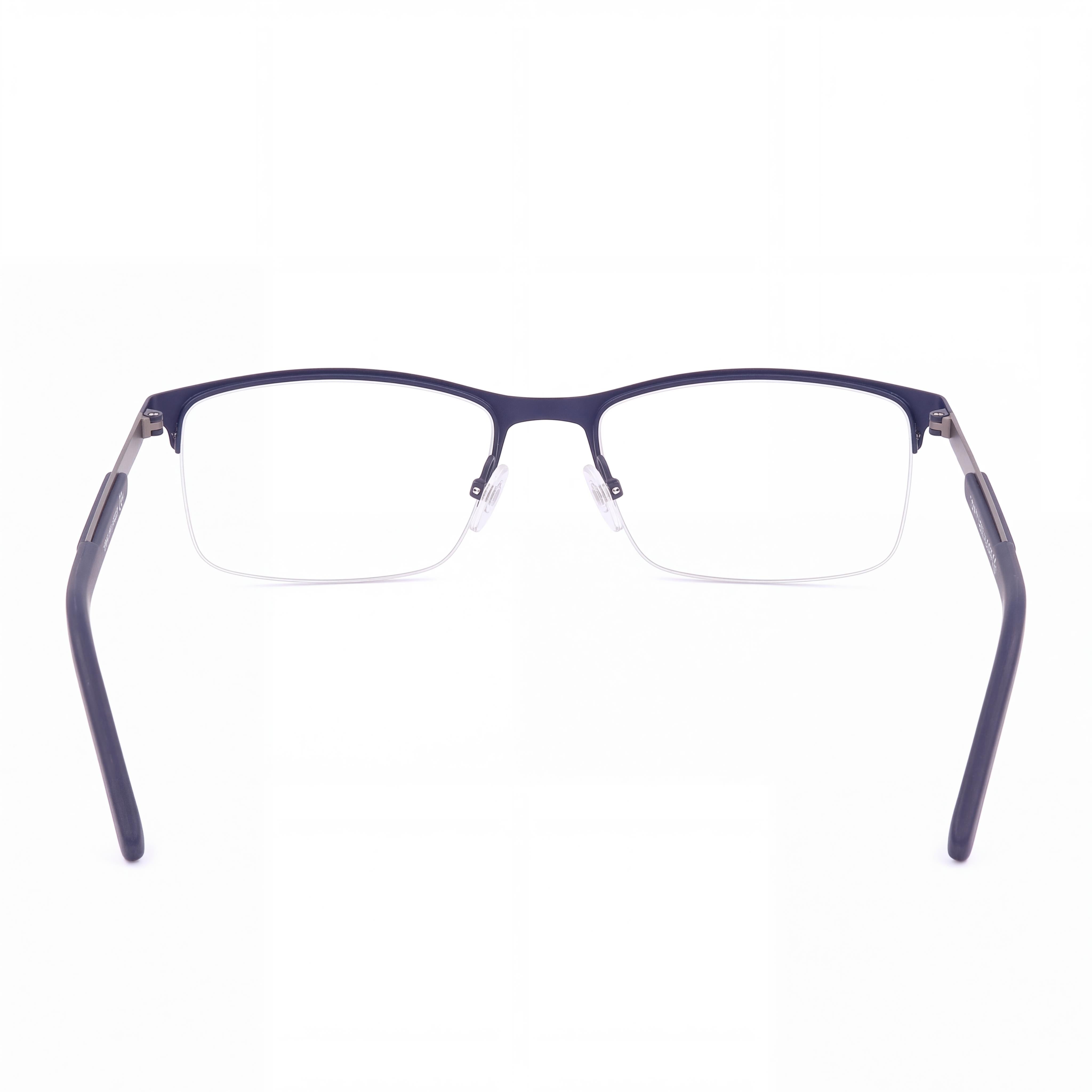 Tommy Hilfiger TH-1692 Unisex Alloy Steel Non- Eyeglasses Matt Blue, Dark Ruthenium 57mm, Photo 3