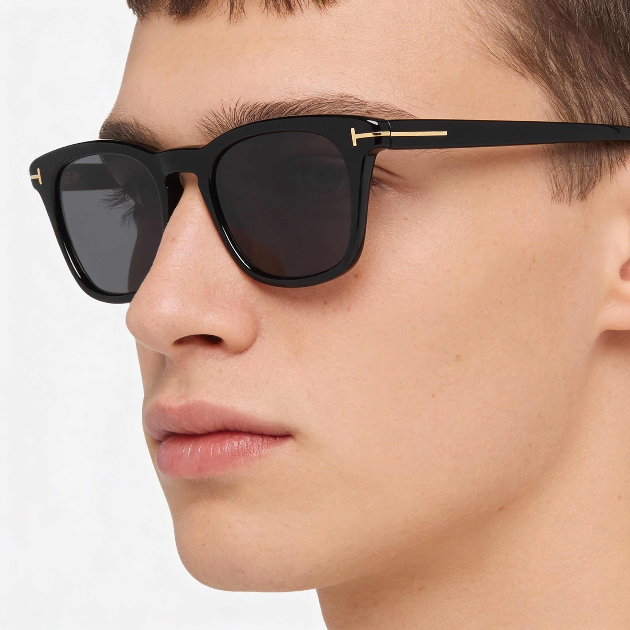Tom Ford Casual Unisex Black Plastic Frame Non-Polarized UV Protection Sunglasses 18mm Bridge 145mm Temple, Photo 4