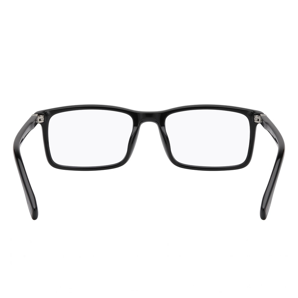 Hugo Boss 0680/IT Men's Black Plastic Rectangular Full Rim Prescription-Ready Eyeglasses 55-16-145