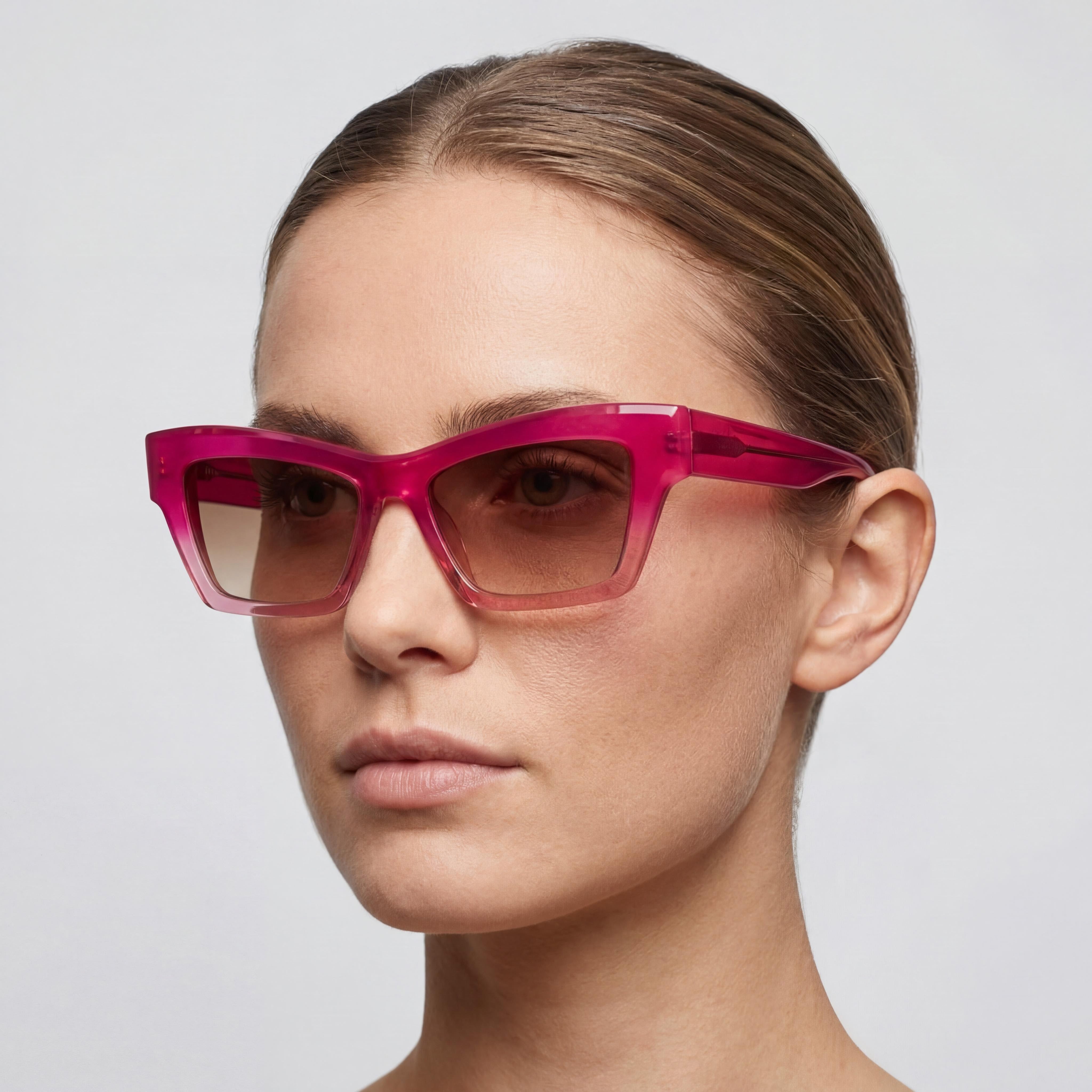 Furla Sfu465 Women's Bordeaux Plastic Frame Sunglasses with Brown Gradient UV Protected Lenses 53mm, Photo 5