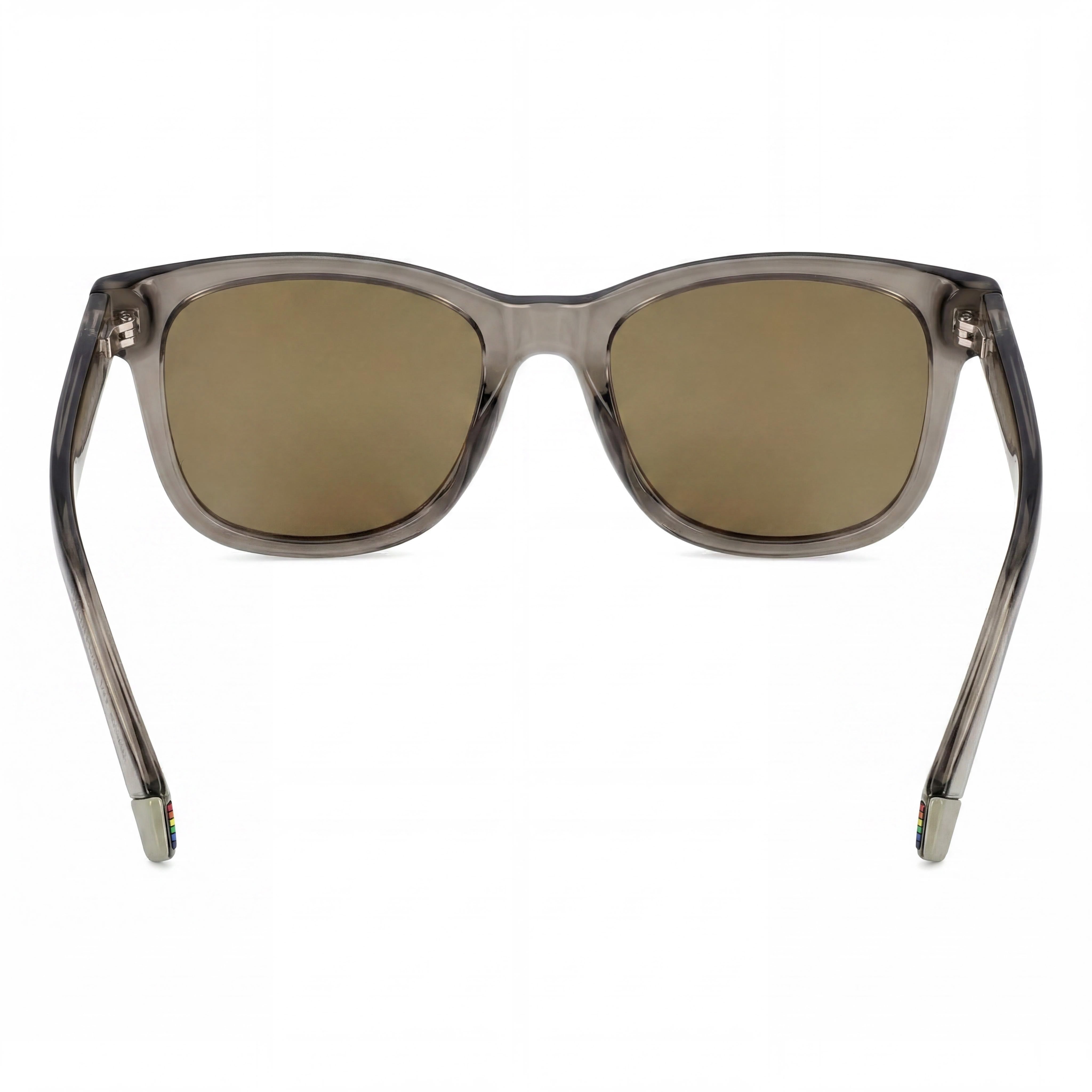 Gafas de sol polarizadas unisex Polaroid PLD 6206/S de policarbonato, cuadradas, con protección UV, 51 mm, montura beige y dorado, lentes multicapa en gris y dorado., Photo 3