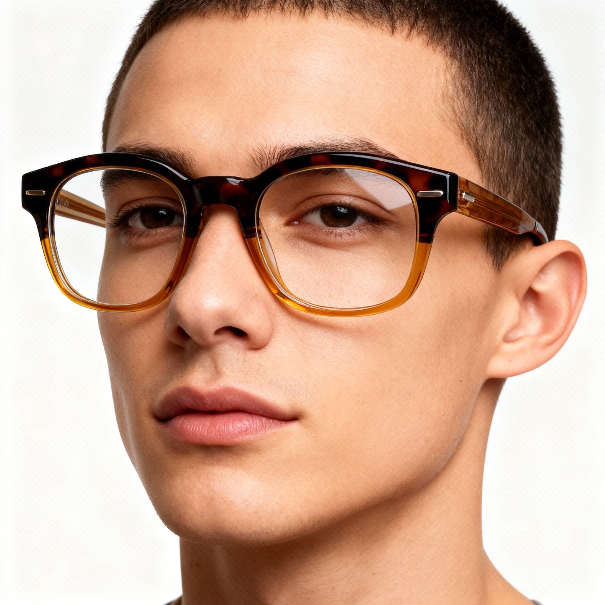 Gafas de sol unisex Calvin Klein CK23511 de policarbonato polarizado marrón metalizado Havana (49-21-140 mm), Photo 4