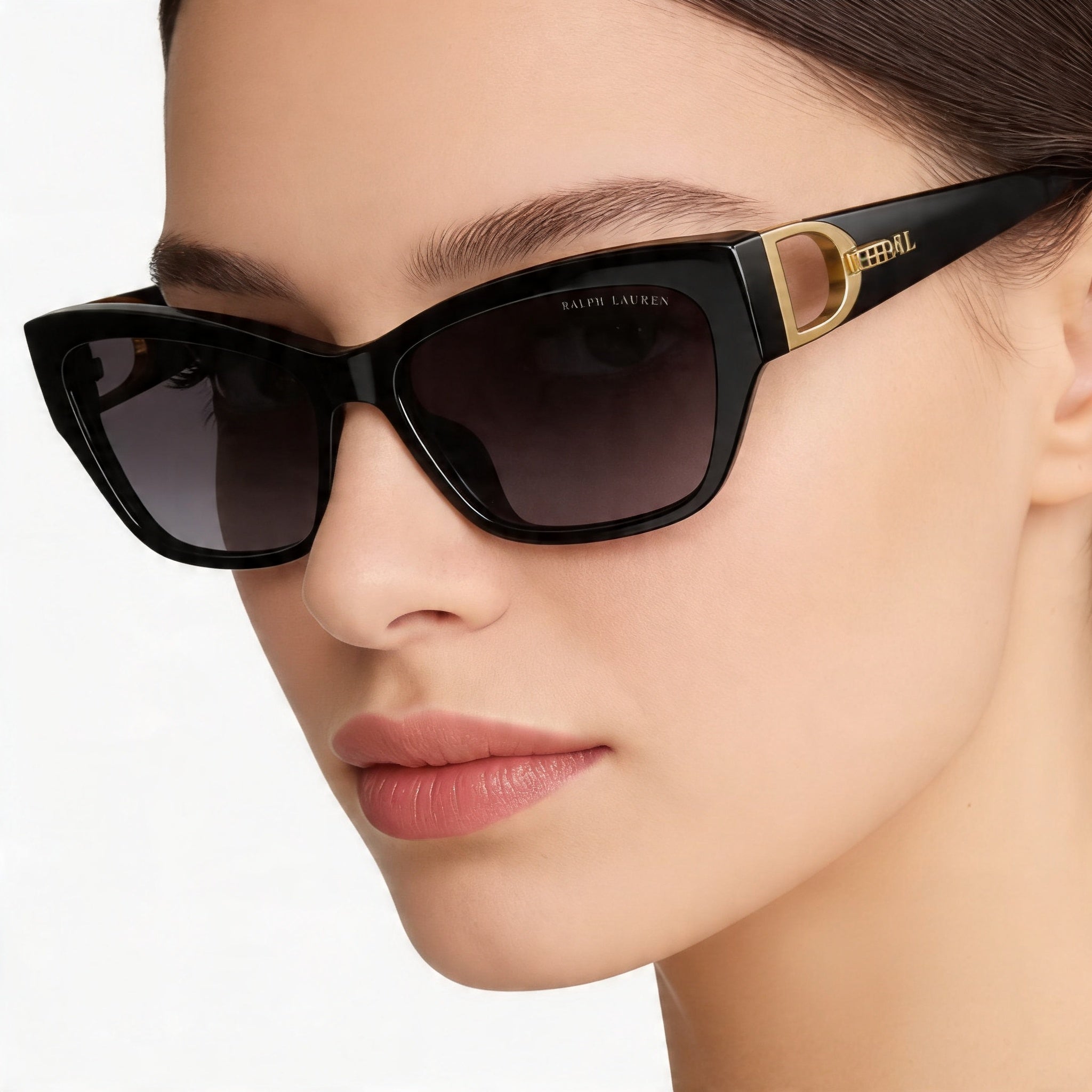 Gafas de sol de mujer Ralph Lauren RL 8206U con montura sombreada en gris y lentes sombreadas en gris de 57 mm, Photo 4