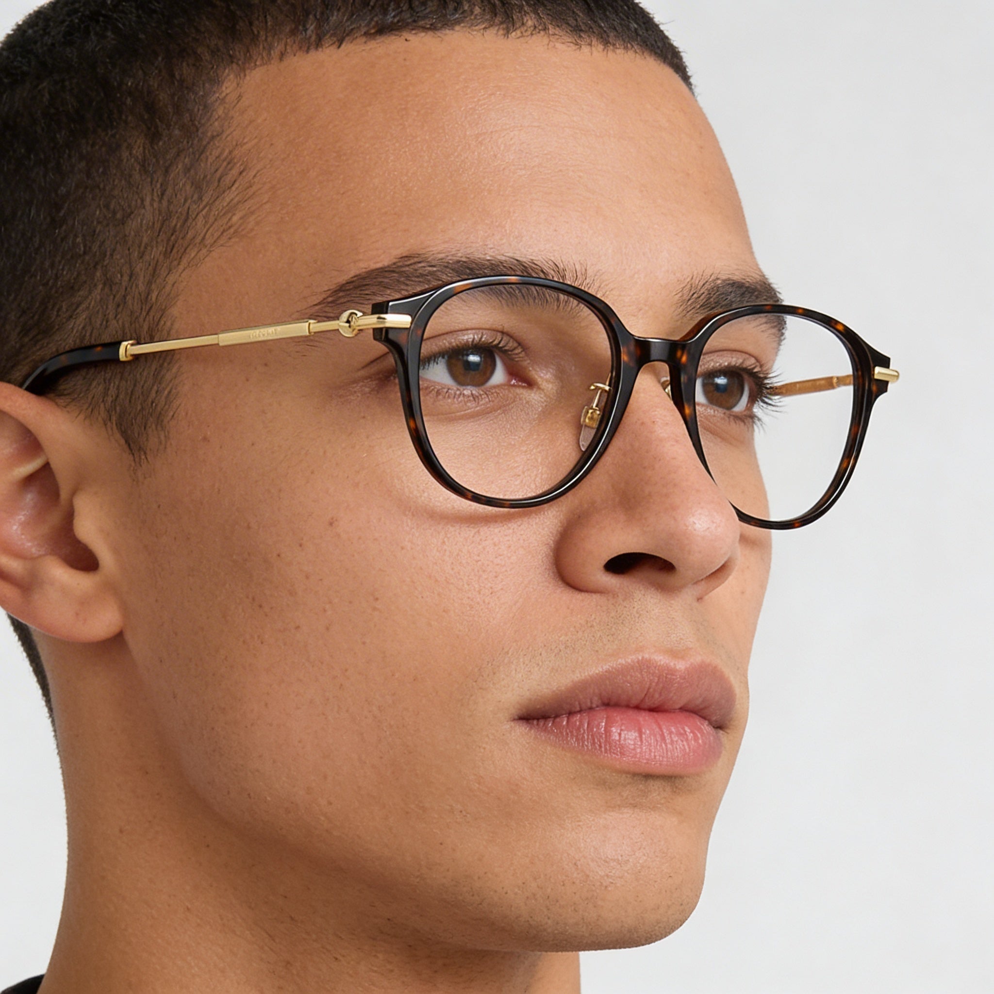 BURBERRY Be 2412d Gafas Ópticas para Hombre, Montura de Acetato Habana Oscuro con Lentes Transparentes de Policarbonato 52-19-140, Photo 5