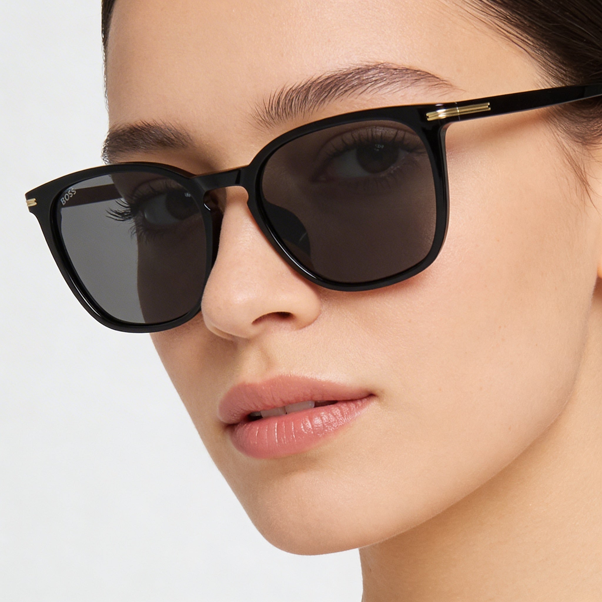 Hugo Boss Modern Women’s Black ECO ACETATE Frame Non-Polarized 100% UV Protection Sunglasses 56mm, Photo 4