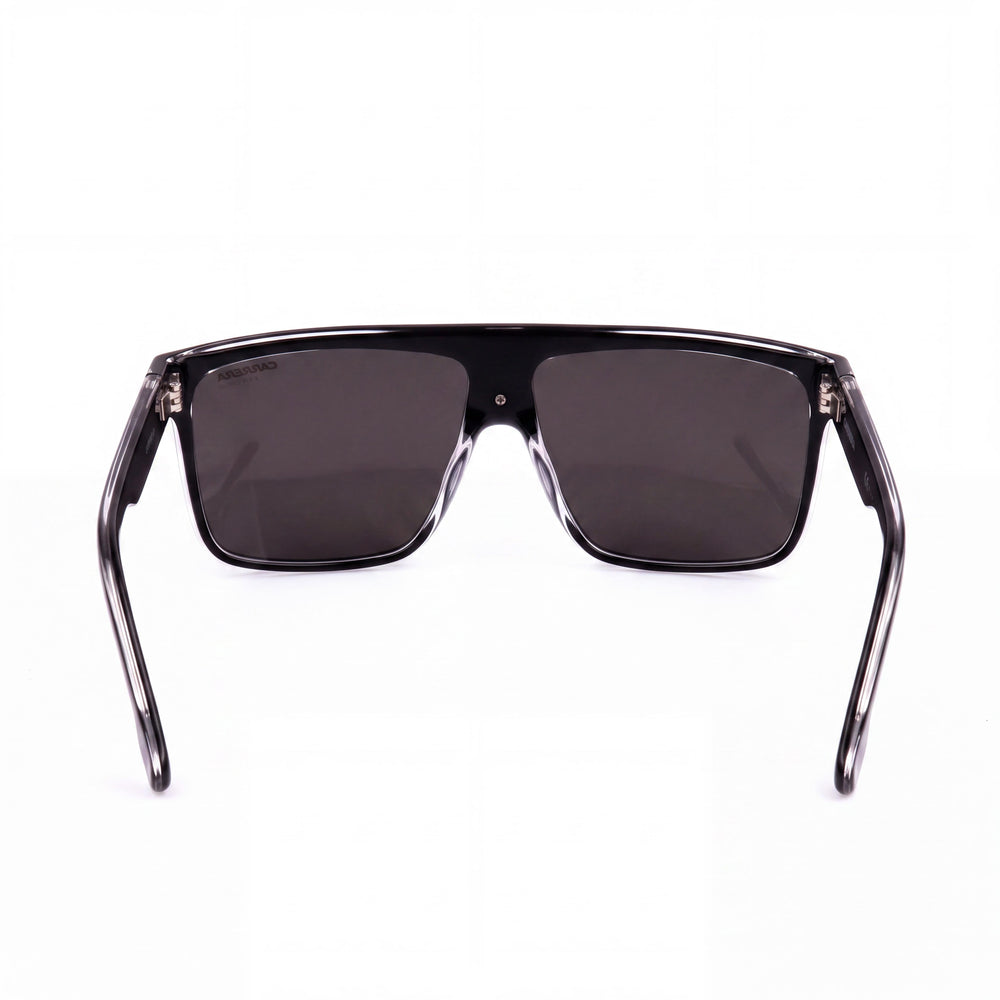 Carrera Contemporary Unisex Propionate Black Crystal Frame Grey UV Protection Sunglasses 63mm