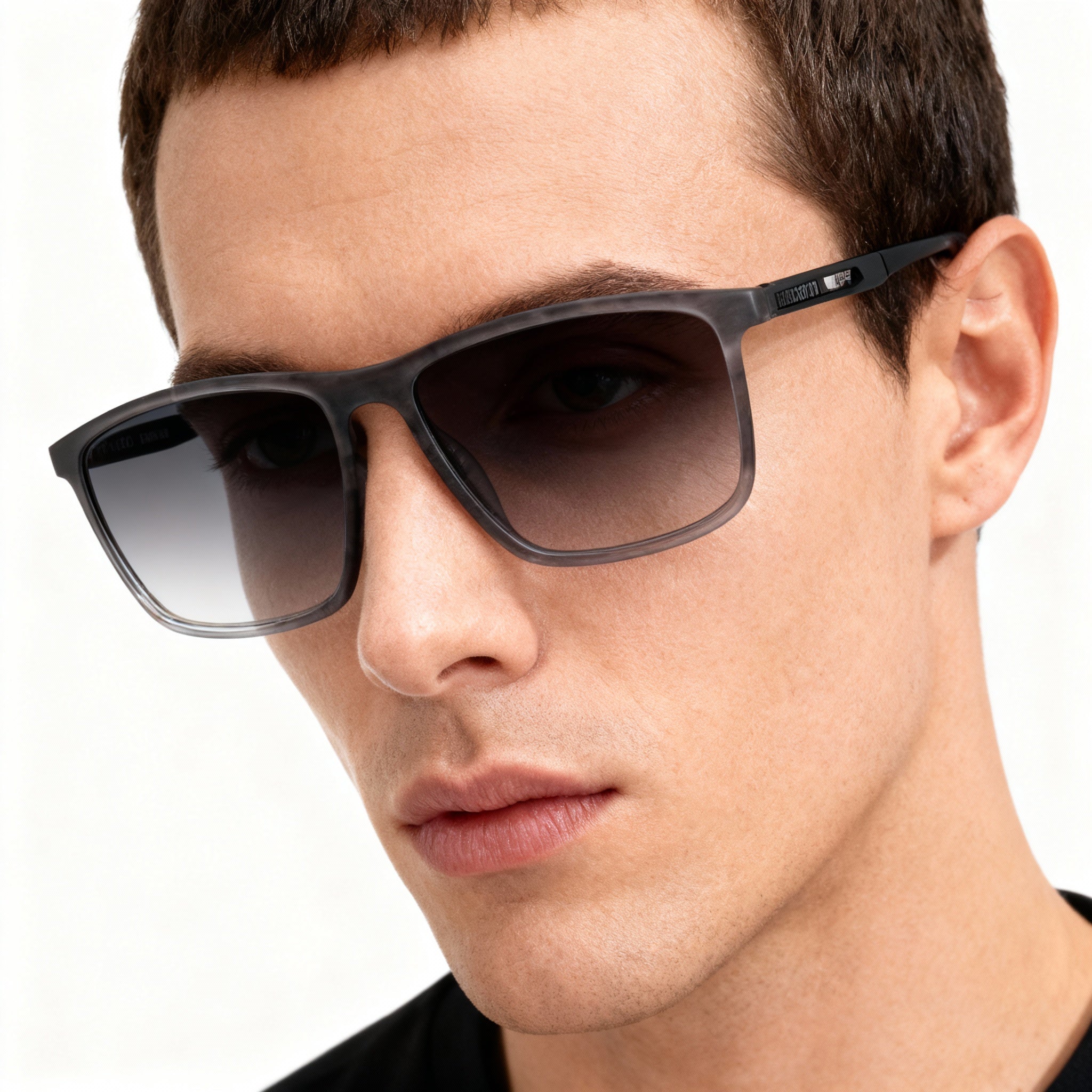 Harley-Davidson HD50026 Men's Grey Plastic Ophthalmic Rectangular Eyeglass Frames 2-16-145, Photo 4