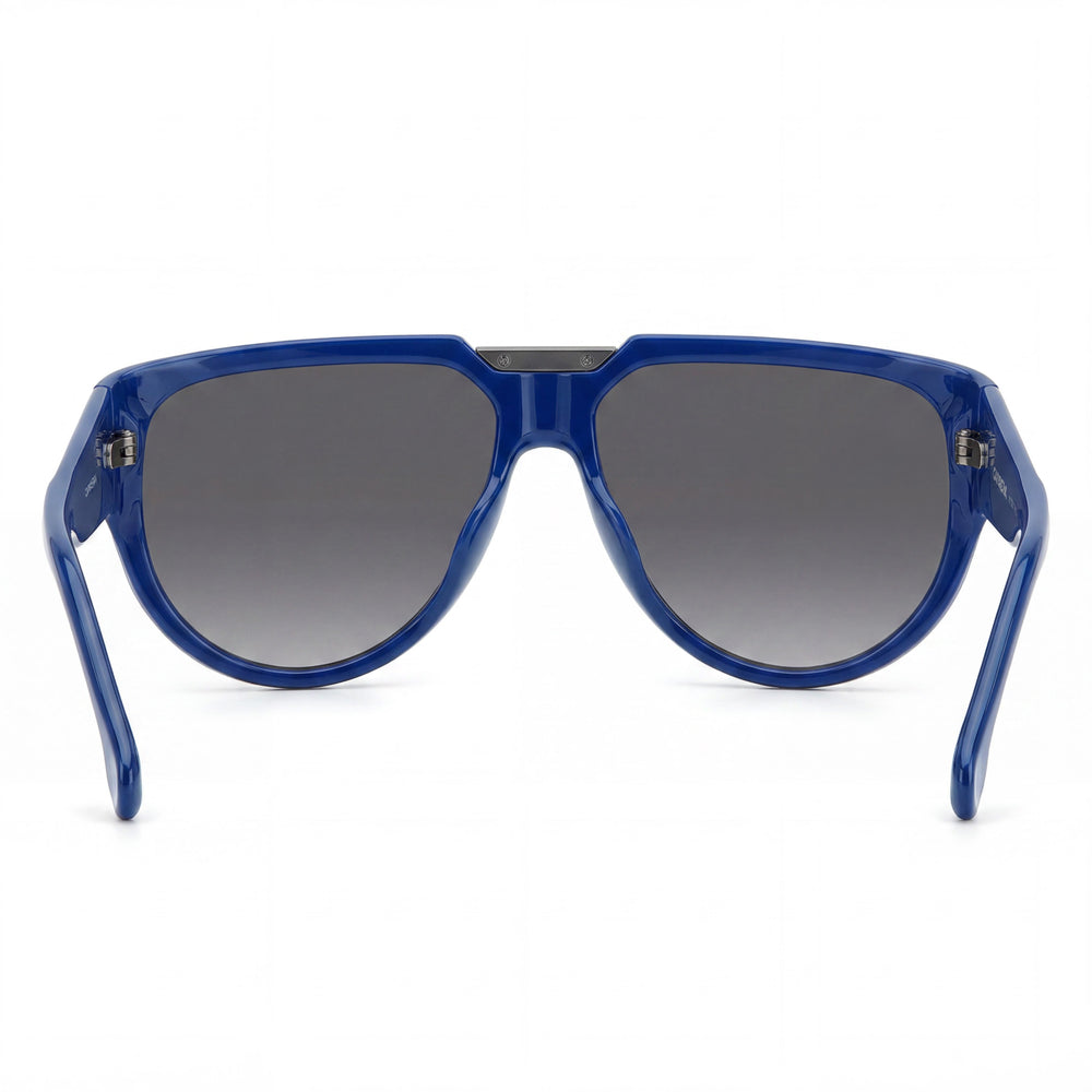 Gafas de sol unisex Carrera Contemporary con protección UV de propionato inyectado, color azul grisáceo, no polarizadas, 62 mm