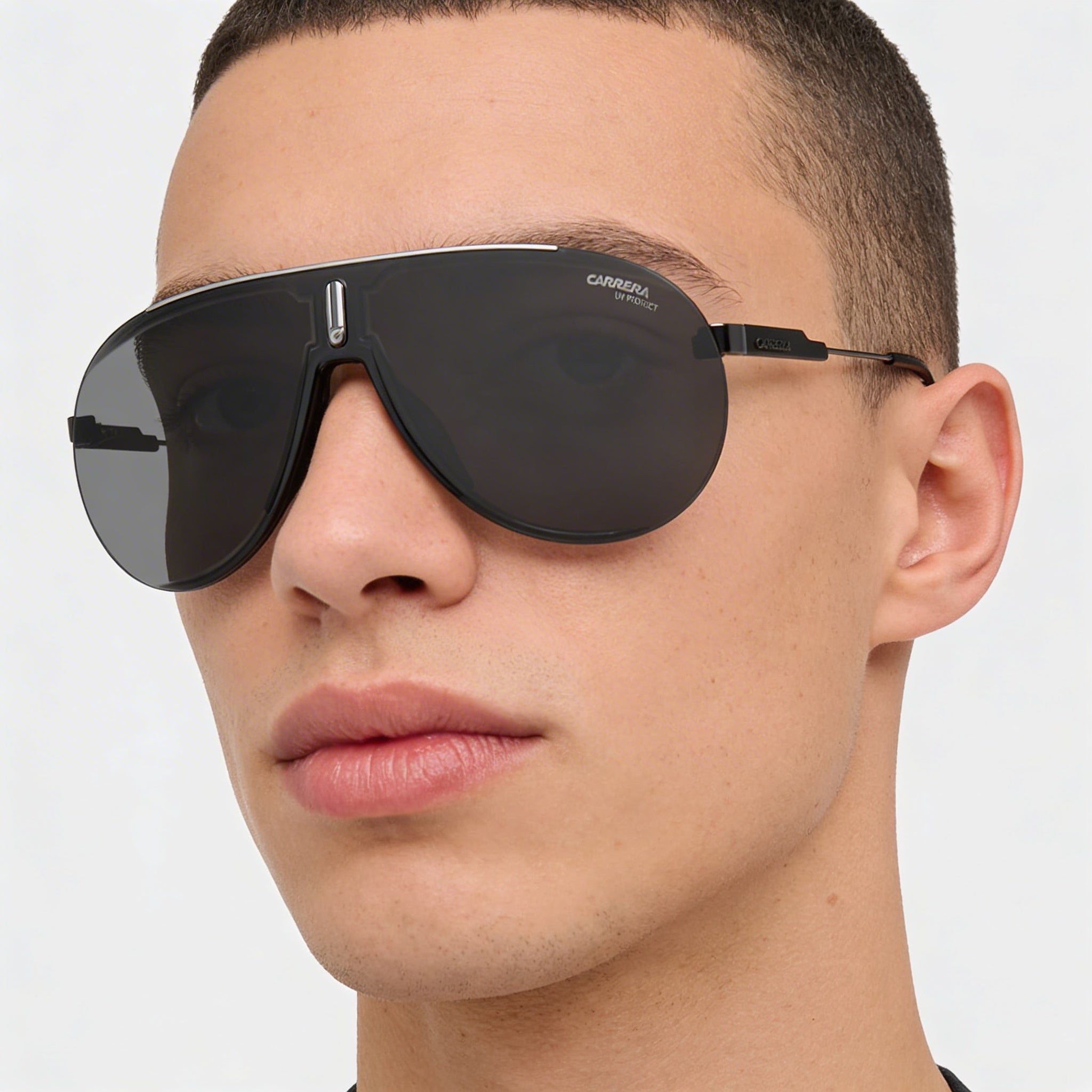 Carrera Superchampion Unisex Polycarbonate Dark Ruthenium Black Grey Sunglasses 99-01-135, Photo 4