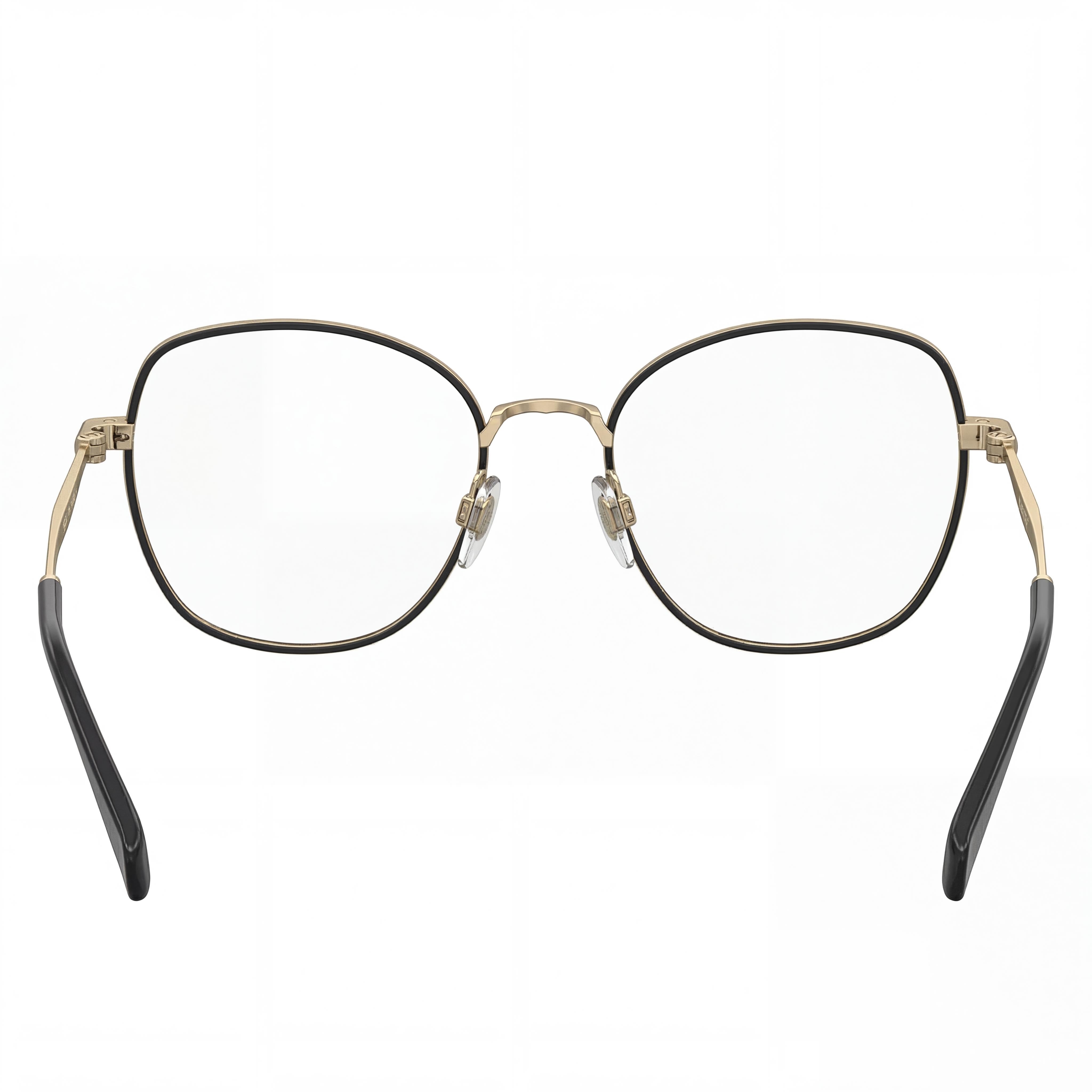 Levi's Lv 5023 Women's Black Stainless Steel Full Rim Oversized Prescription Ready Clear Lens Eyeglasses 52mm, Photo 3