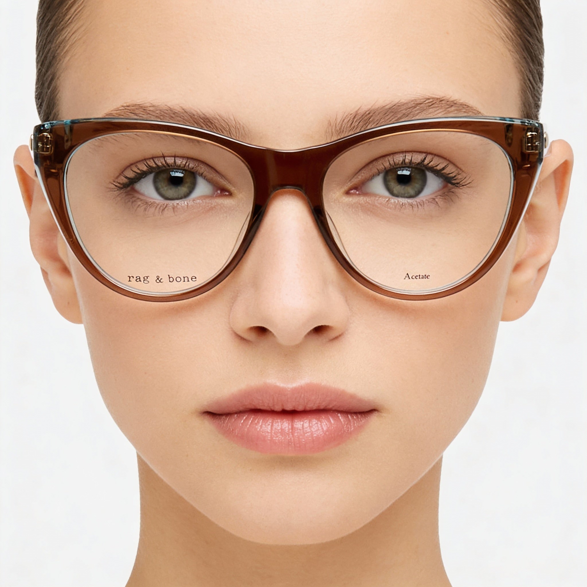rag & bone Modern Women's Brown Acetate Frame Sunglasses with Polycarbonate Lenses - Size 51-17-140, Photo 4